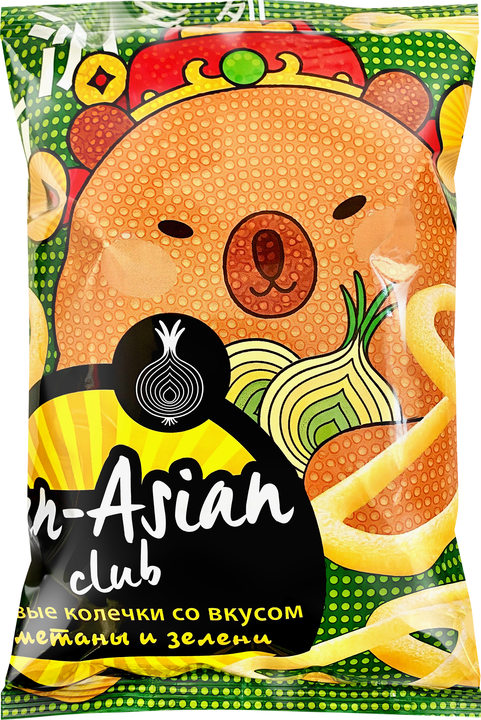 Изображение товара Луковые колечки PAN ASIAN со вкусом сметаны и зелени 100г Изображение товара Луковые колечки PAN ASIAN со вкусом сметаны и зелени 100г