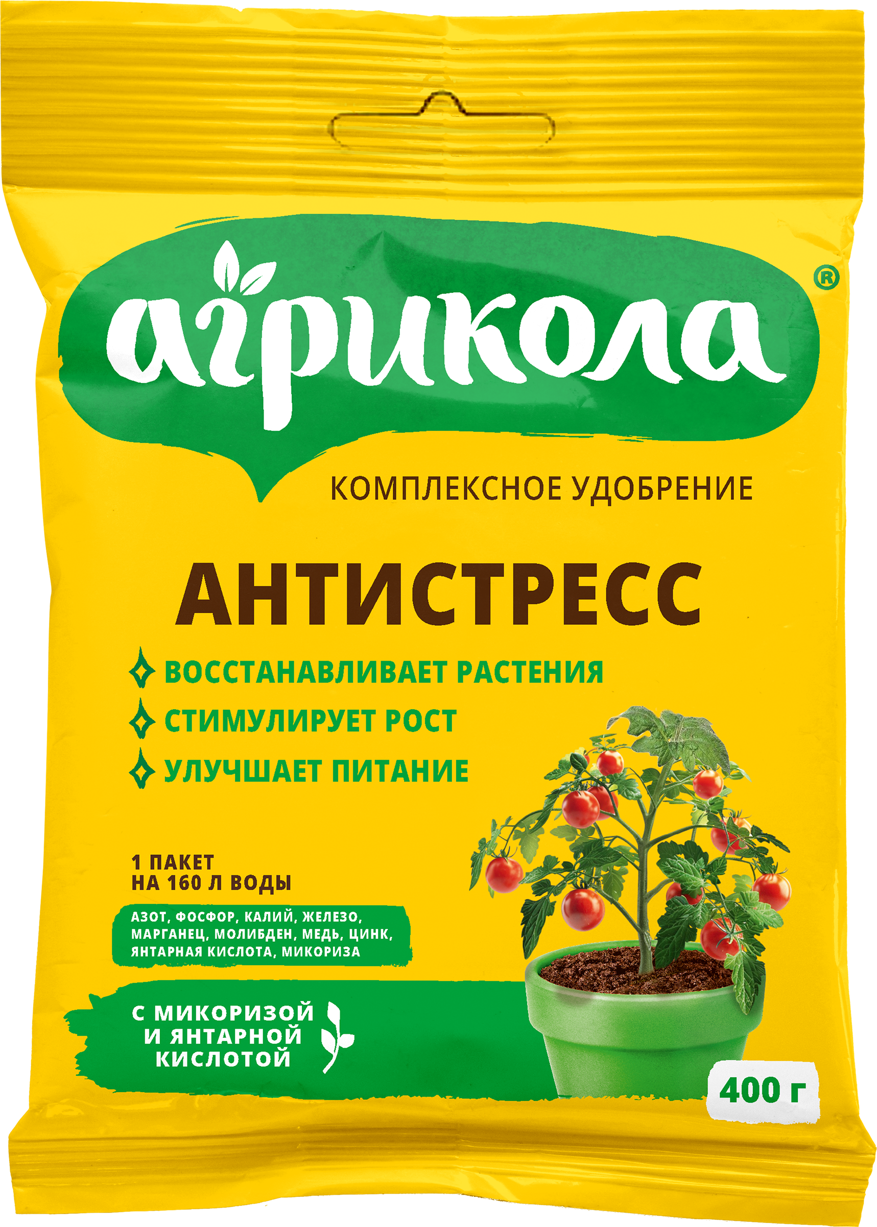 Изображение товара Удобрение для растений АГРИКОЛА Антистресс 400г для восстановления растений