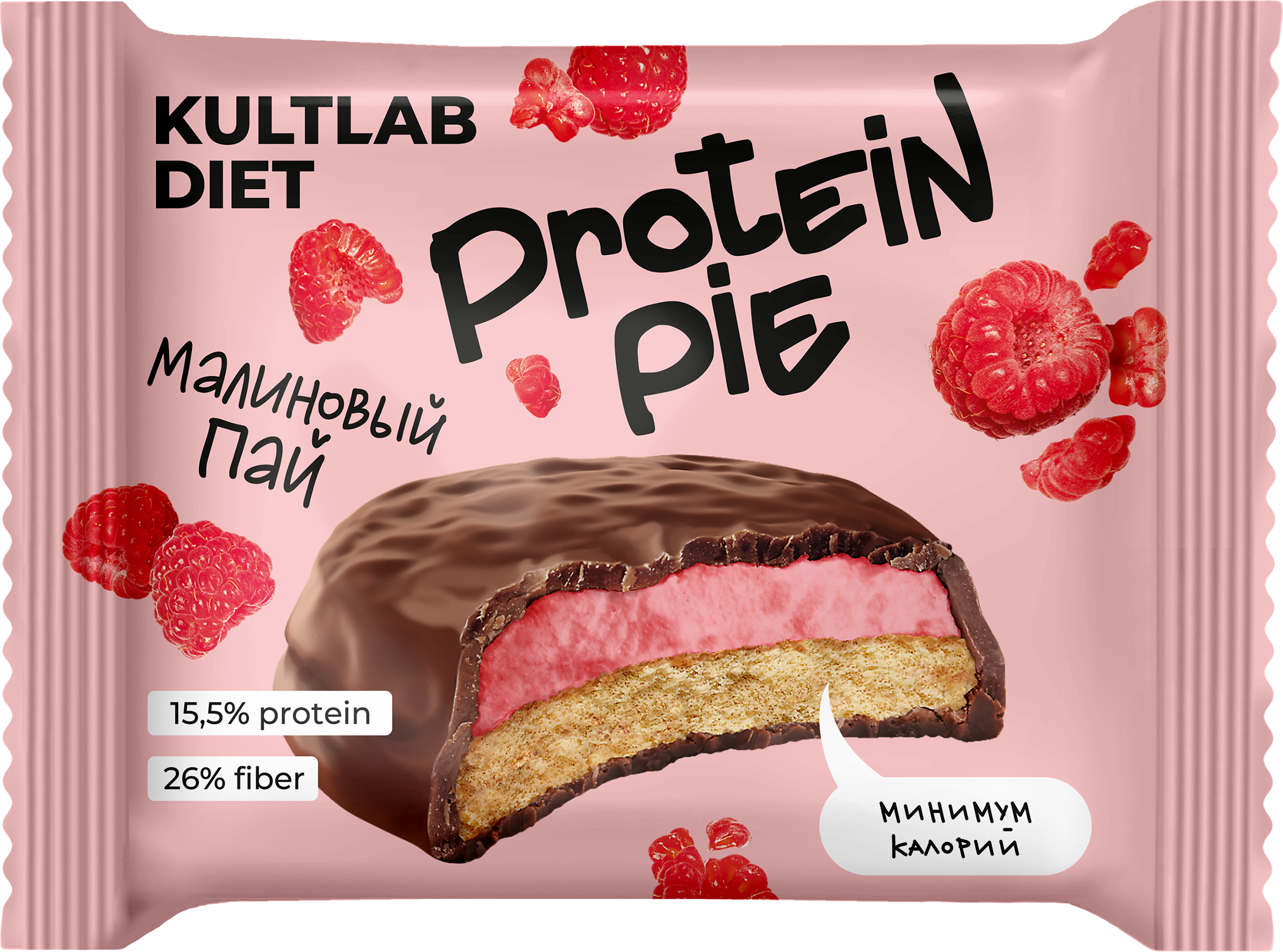 Изображение товара Протеиновое печенье KULTLAB Diet Protein Pie Малина 45г глазированное вкусное и полезное Изображение товара Протеиновое печенье KULTLAB Diet Protein Pie Малина 45г глазированное вкусное и полезное