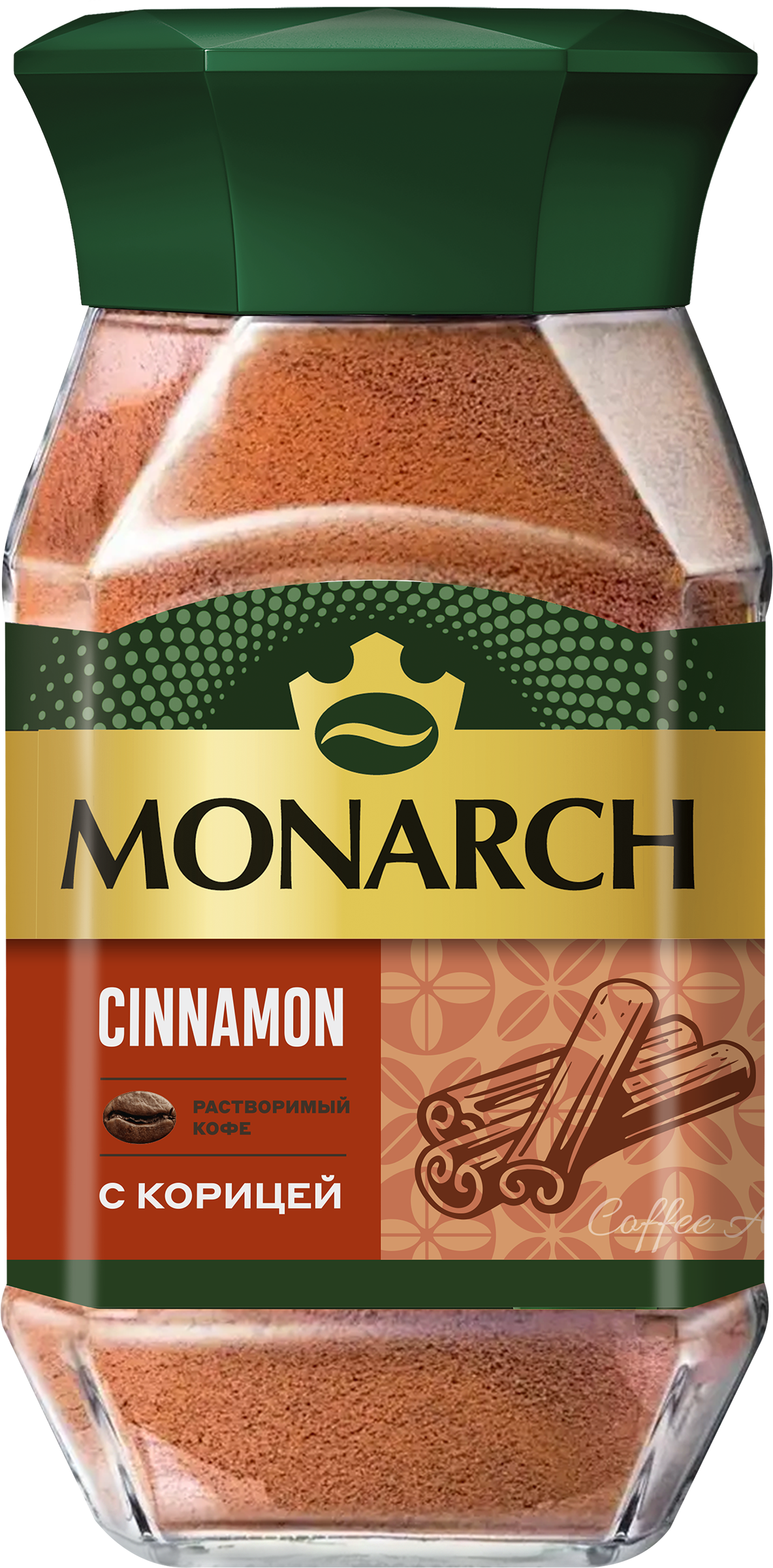 Изображение товара Кофе растворимый MONARCH Cinnamon с корицей 90 г для ароматного утреннего кофе