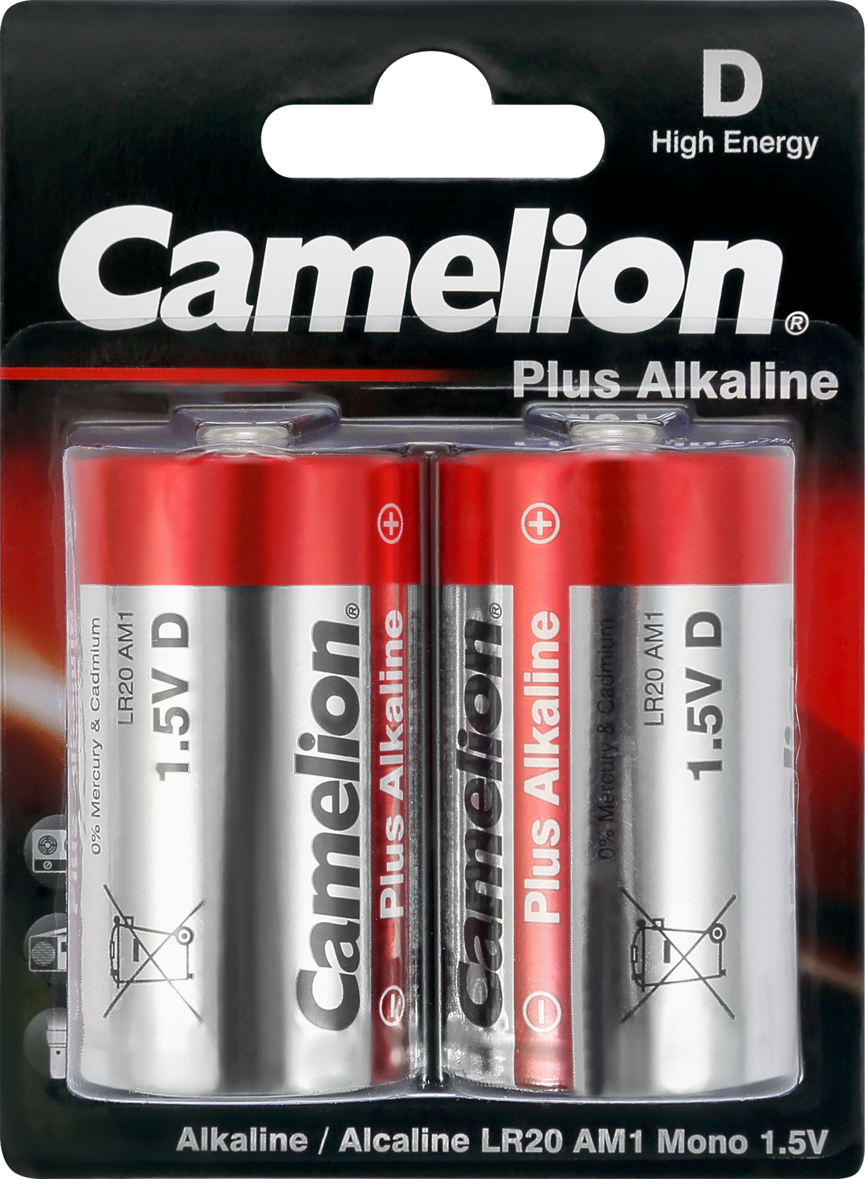 Изображение товара Батарейки CAMELION Plus Alkaline LR20 BL-2 2шт 1,5В долговечные Изображение товара Батарейки CAMELION Plus Alkaline LR20 BL-2 2шт 1,5В долговечные