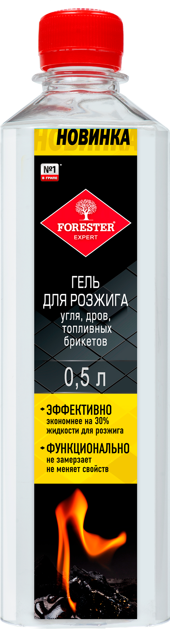 Изображение товара Гель для розжига FORESTER для древесного угля, дров и топливных брикетов, Арт. BC-942, 460мл