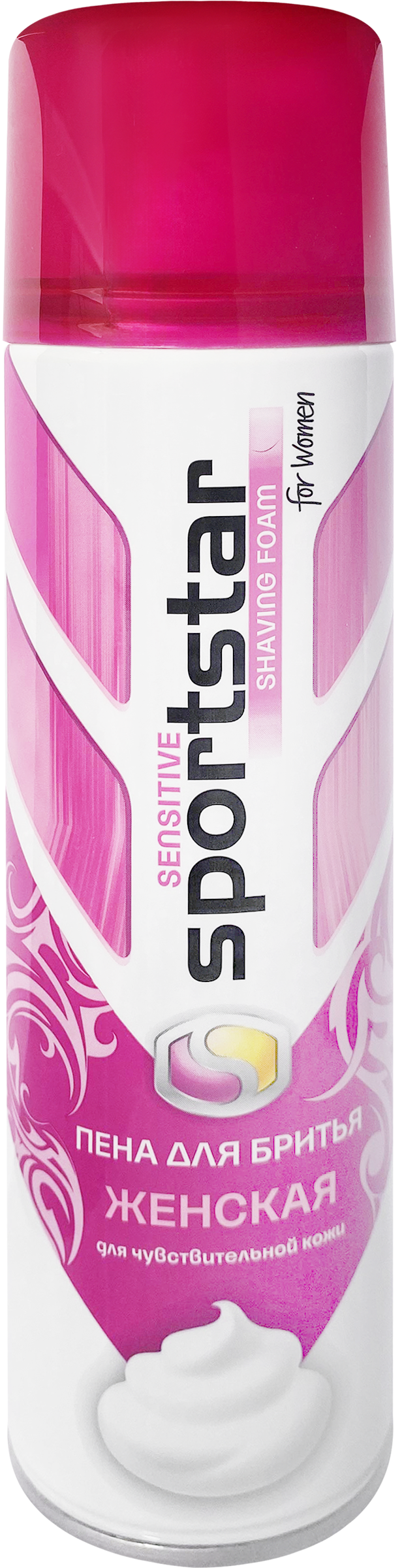 Изображение товара SPORTSTAR Sensitive - пенa для бритья женская, 200 мл