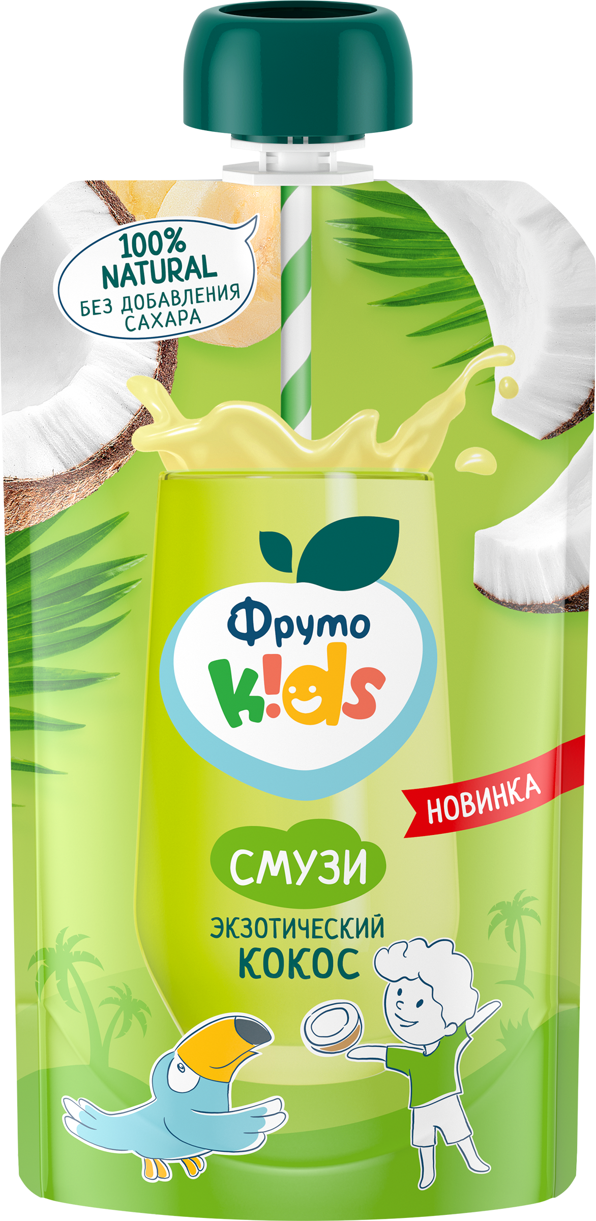 Изображение товара ФРУТОKIDS Смузи Экзотический кокос, 130 г