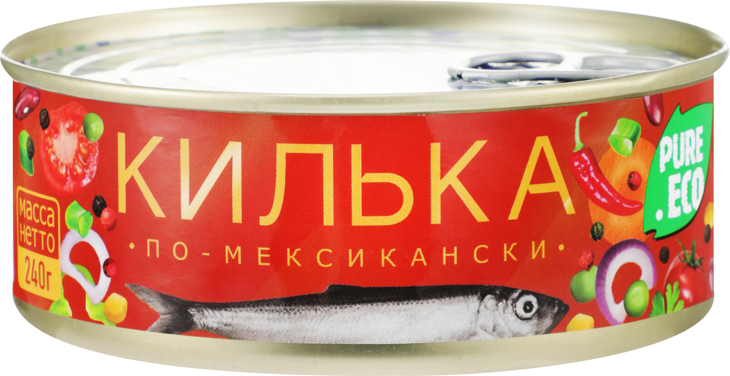 Изображение товара Килька TASTY TINS По-мексикански в томатном соусе 240г Изображение товара Килька TASTY TINS По-мексикански в томатном соусе 240г