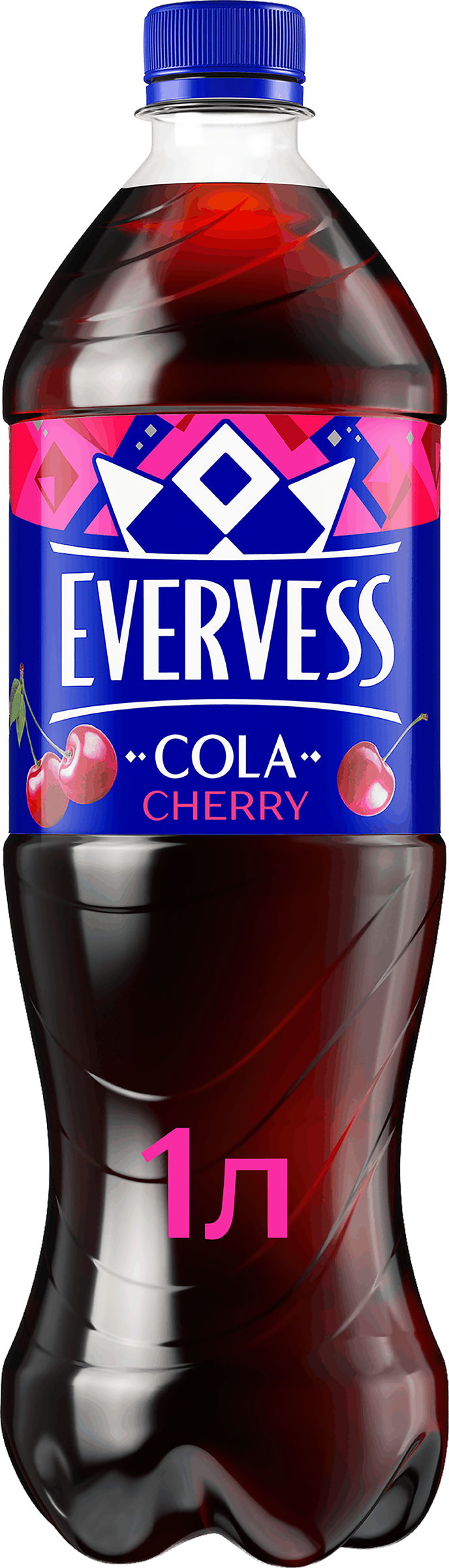 Изображение товара Напиток EVERVESS Кола со вкусом Вишни сильногазированный
