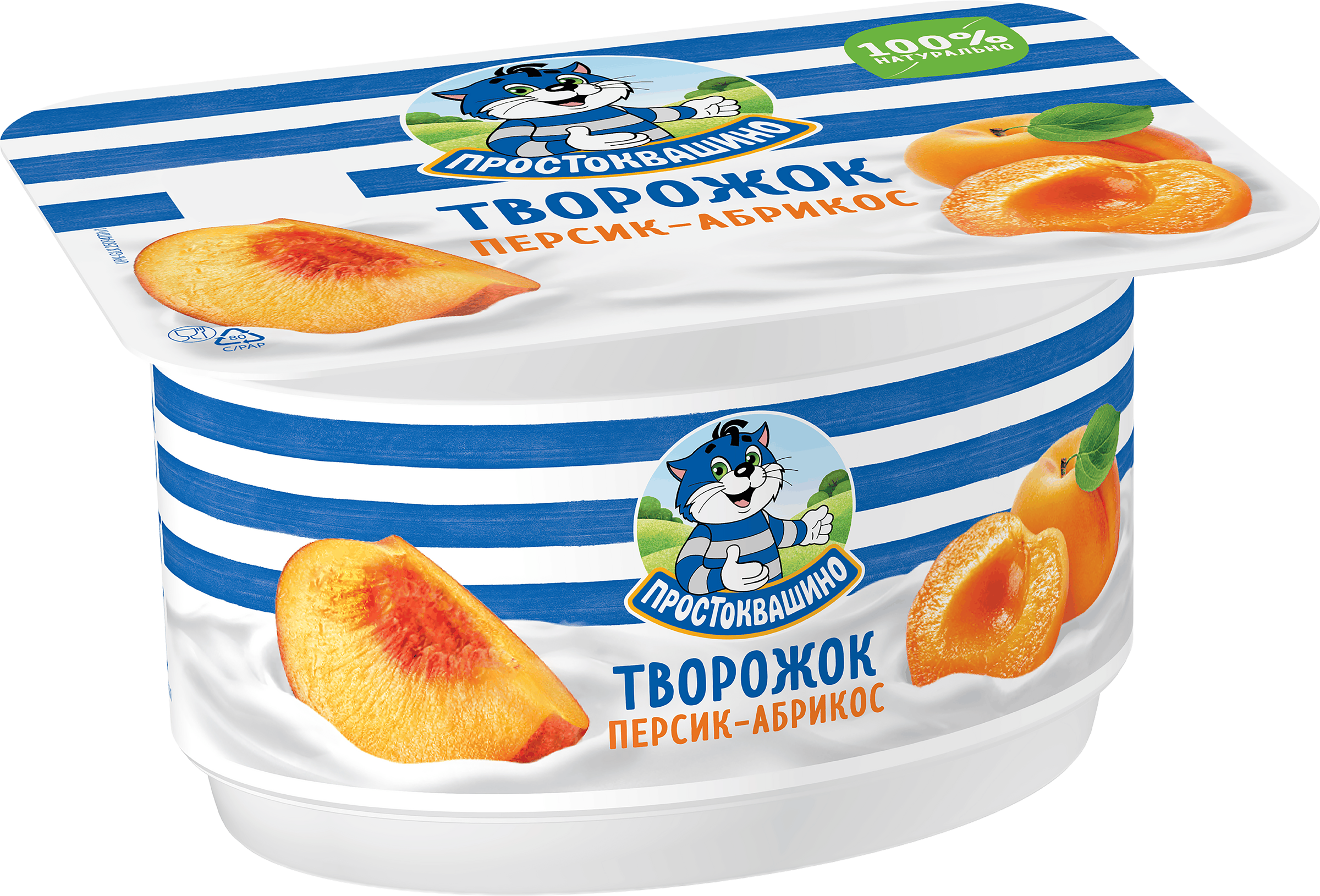 Изображение товара Творожок ПРОСТОКВАШИНО Персик-абрикос 3,6%, без змж, 110г Изображение товара Творожок ПРОСТОКВАШИНО Персик-абрикос 3,6%, без змж, 110г