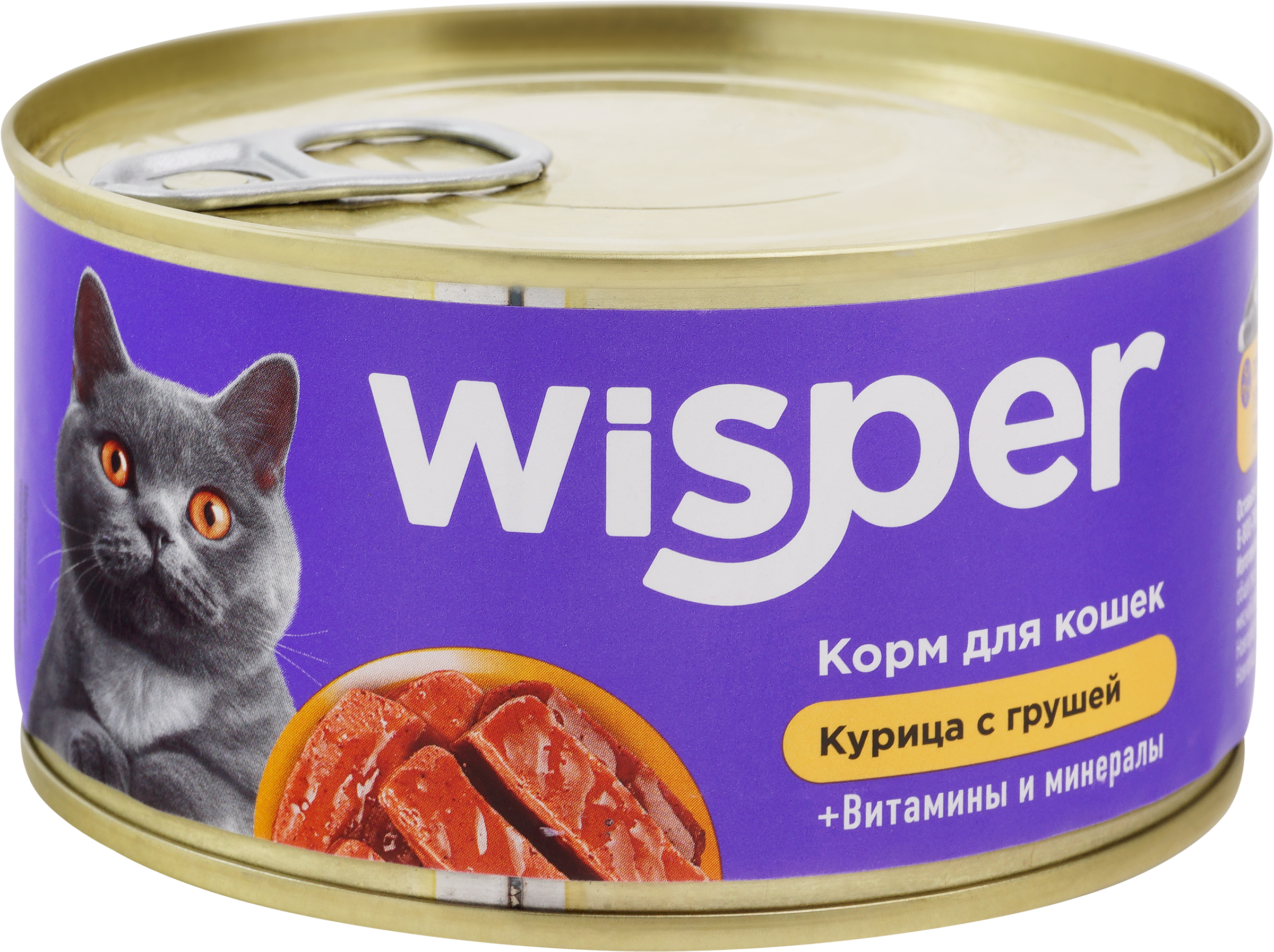 Изображение товара Корм консервированный WISPER с курицей и грушей, 325 г - сбалансированное питание для кошек Изображение товара Корм консервированный WISPER с курицей и грушей, 325 г - сбалансированное питание для кошек