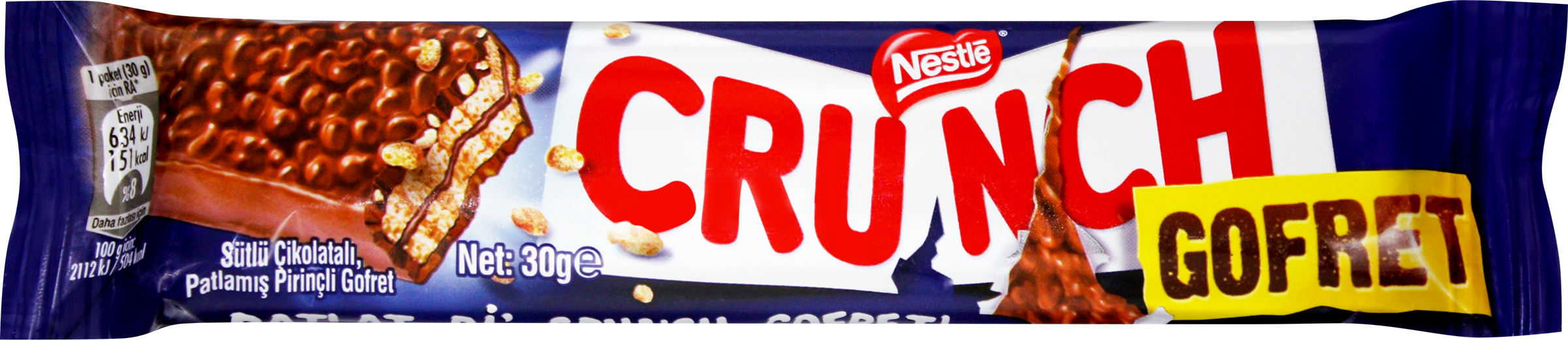 Изображение товара Вафля NESTLE Crunch с воздушным рисом в шоколаде, 30г Изображение товара Вафля NESTLE Crunch с воздушным рисом в шоколаде, 30г