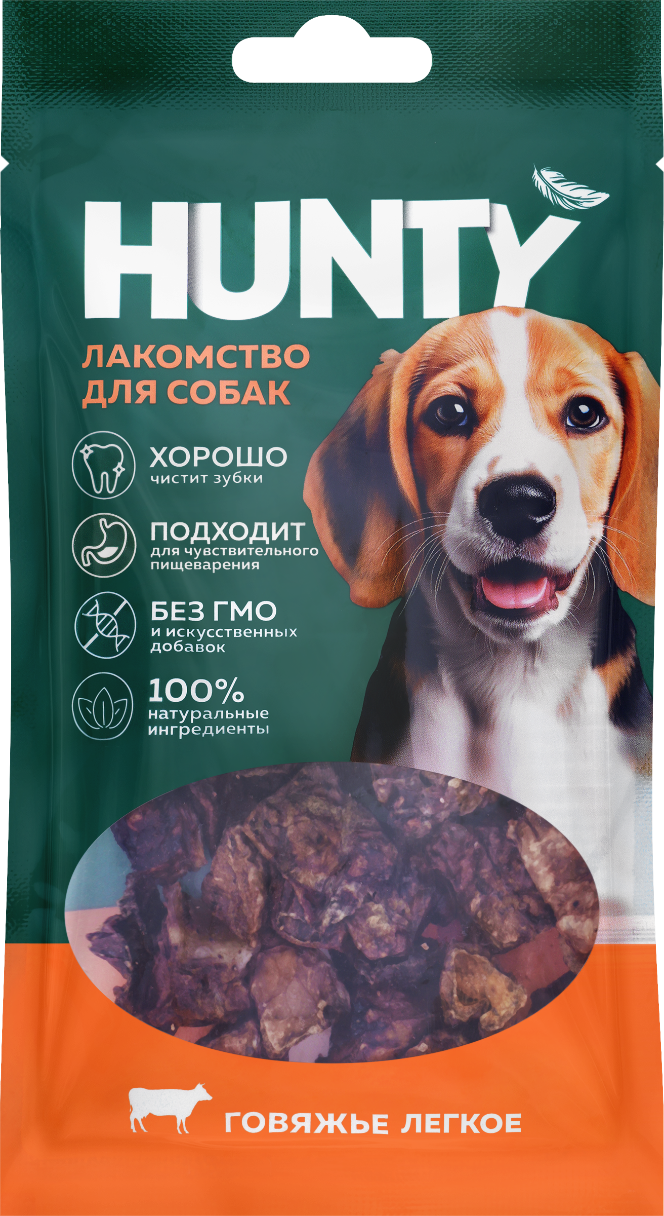 Изображение товара Лакомство HUNTY Говяжье легкое - вкусная подпитка для взрослых собак Изображение товара Лакомство HUNTY Говяжье легкое - вкусная подпитка для взрослых собак