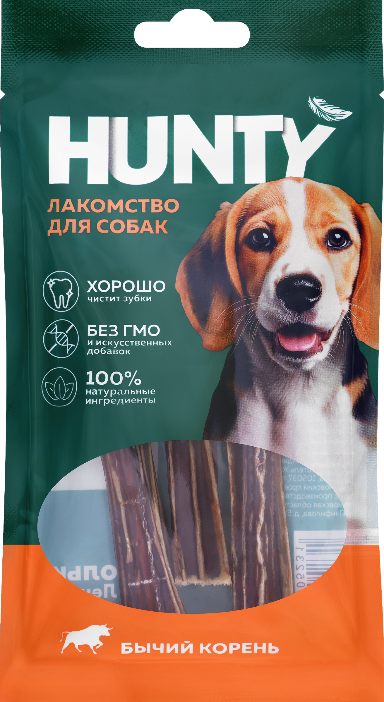 Изображение товара Лакомство для собак HUNTY Бычий корень, 40г Изображение товара Лакомство для собак HUNTY Бычий корень, 40г