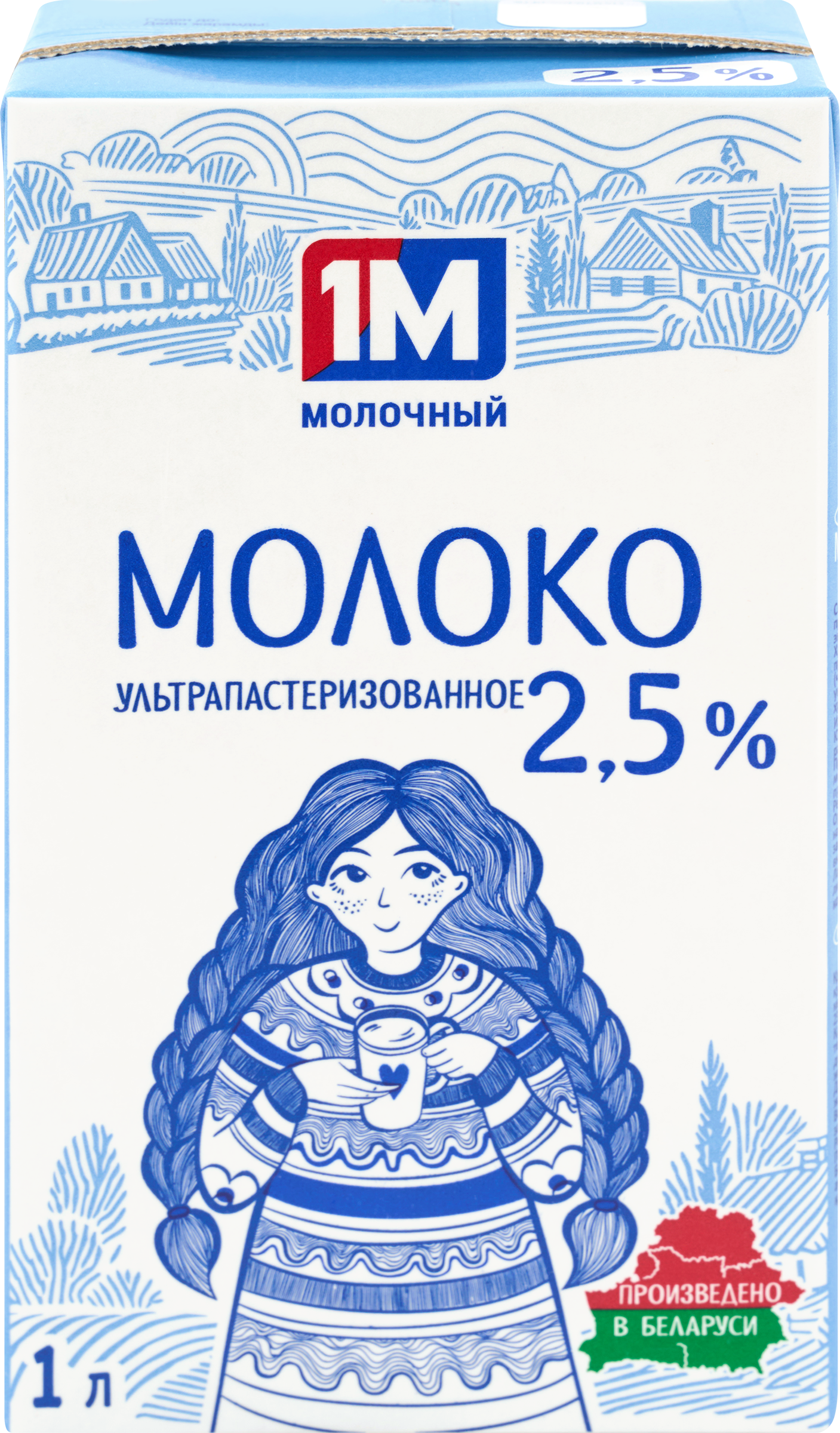 Изображение товара Молоко ультрапастеризованное 1М МОЛОЧНЫЙ 2,5%, без змж, 1000мл Изображение товара Молоко ультрапастеризованное 1М МОЛОЧНЫЙ 2,5%, без змж, 1000мл