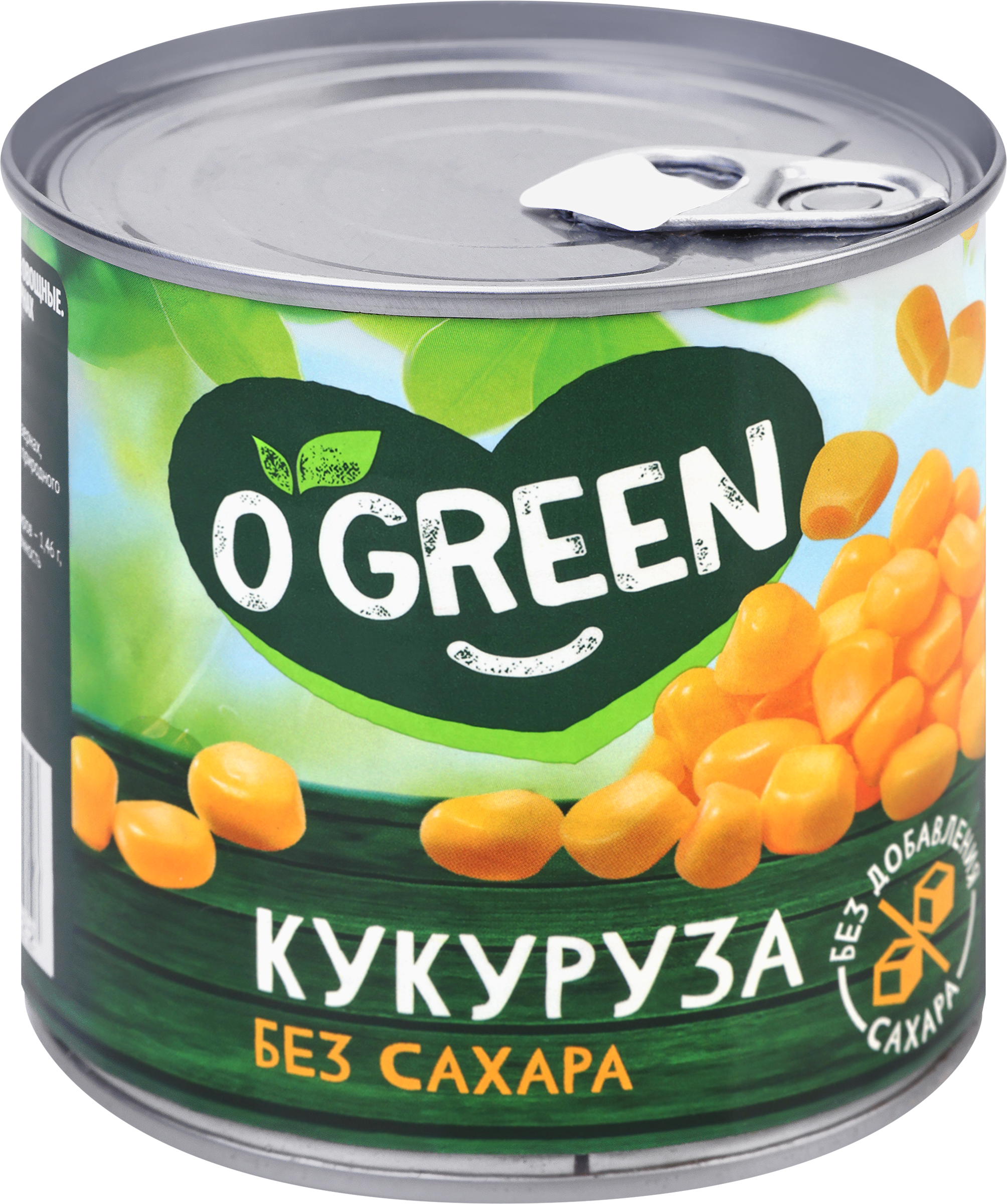 Изображение товара Кукуруза O`GREEN без сахара, консервация, 425мл, натуральный вкус Изображение товара Кукуруза O`GREEN без сахара, консервация, 425мл, натуральный вкус