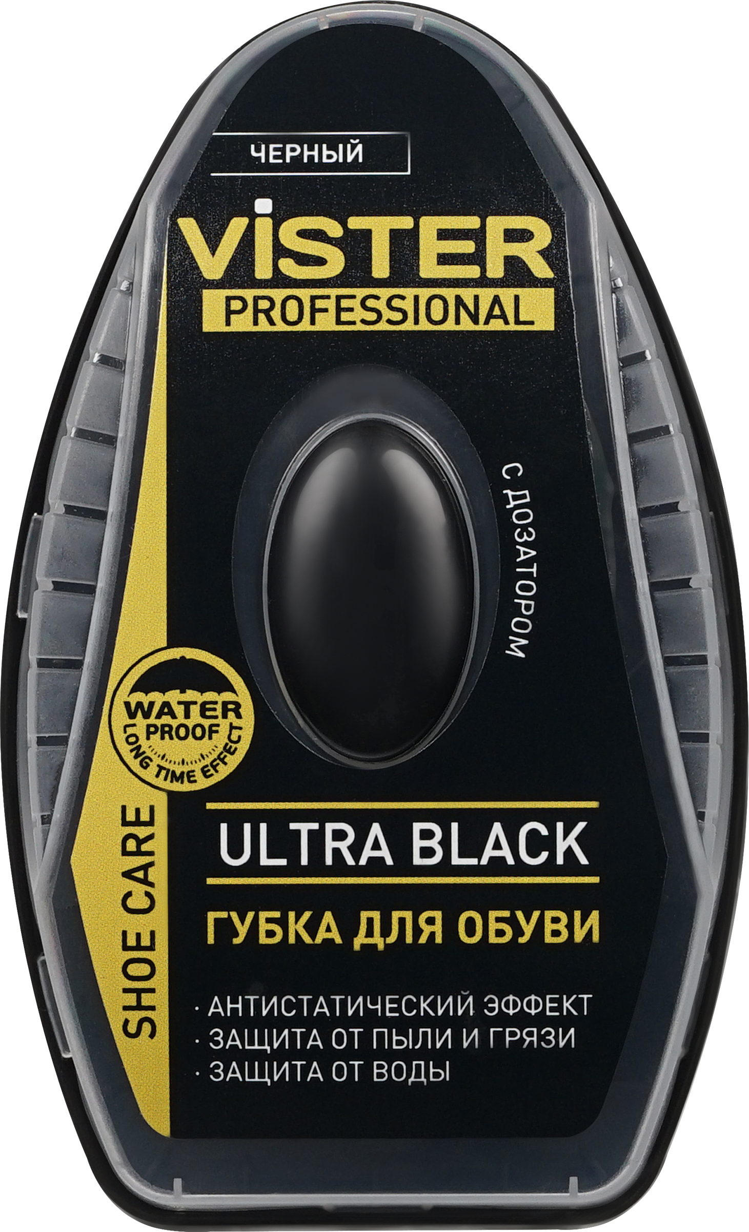 Изображение товара Губка для обуви VISTER Proff черная с дозатором 6мл