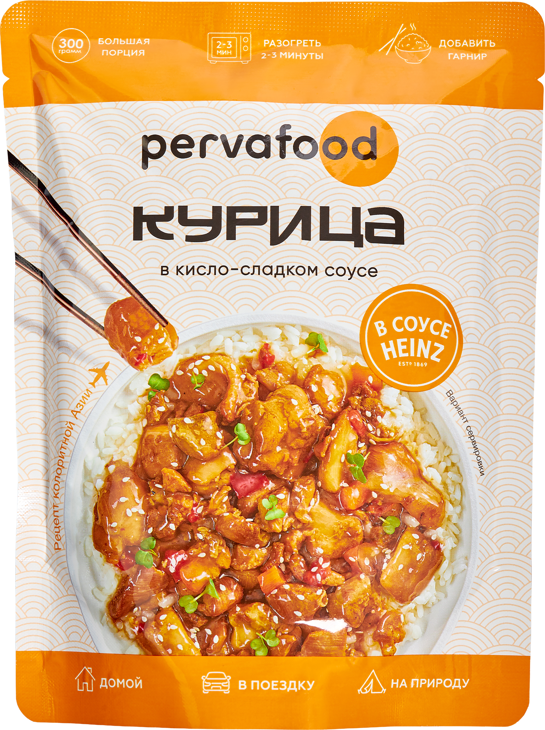 Изображение товара Курица PERVAFOOD в кисло-сладком соусе 300г