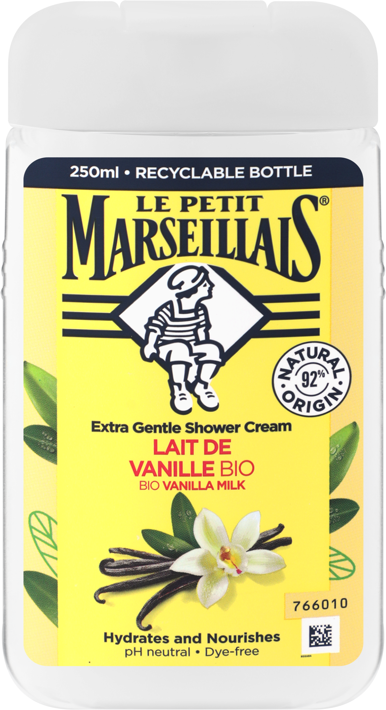 Изображение товара Гель для душа LE PETIT MARSEILLAIS Bio Ванильное молоко 250 мл для мягкого очищения кожи Изображение товара Гель для душа LE PETIT MARSEILLAIS Bio Ванильное молоко 250 мл для мягкого очищения кожи