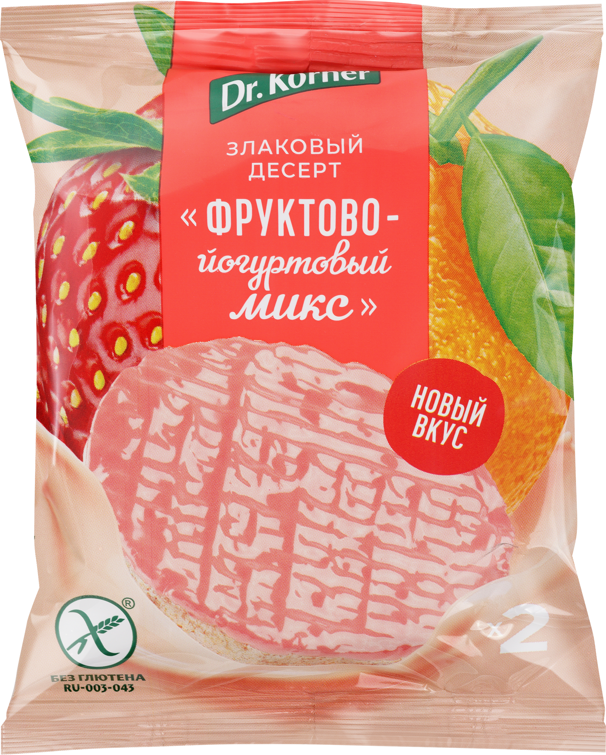 Изображение товара Десерт рисовый DR KORNER Фруктово-йогуртовый микс 34г Изображение товара Десерт рисовый DR KORNER Фруктово-йогуртовый микс 34г
