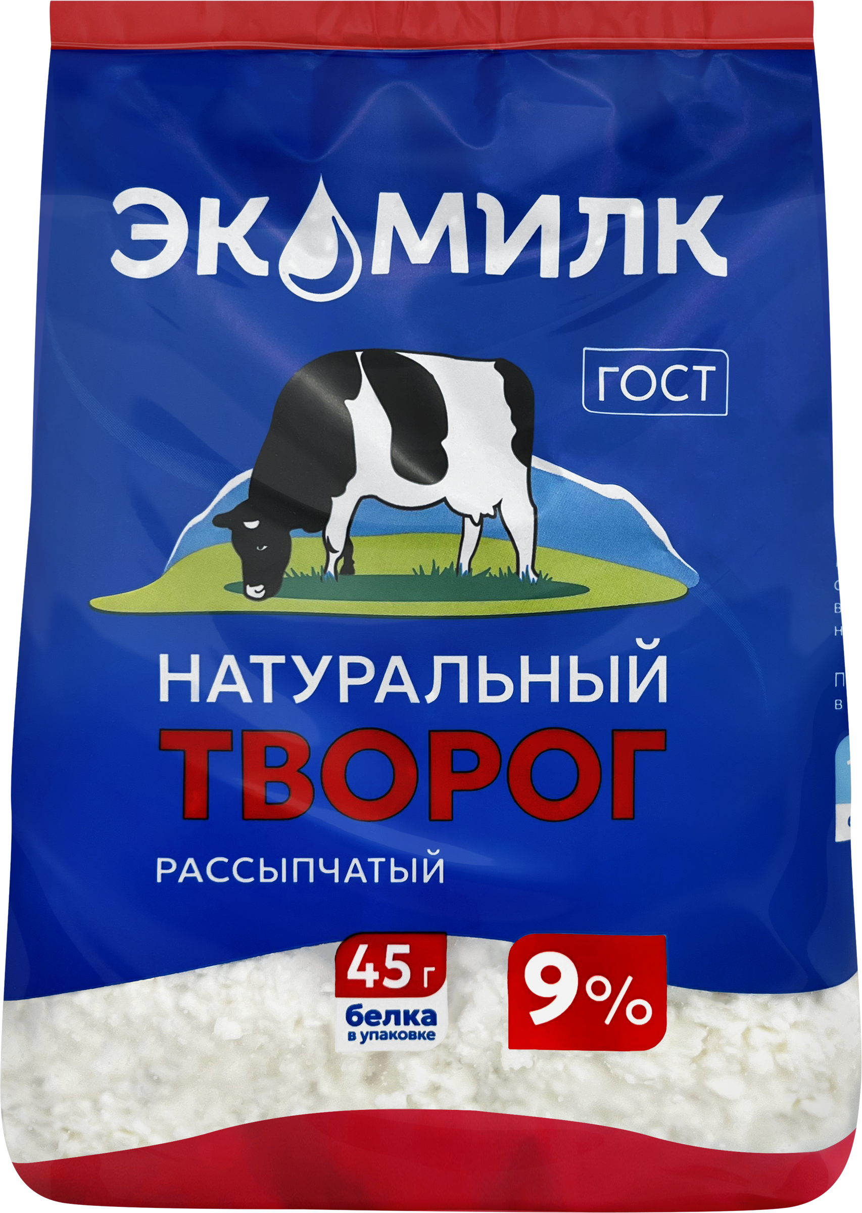 Изображение товара Творог ЭКОМИЛК натуральный 9% 280 г Изображение товара Творог ЭКОМИЛК натуральный 9% 280 г