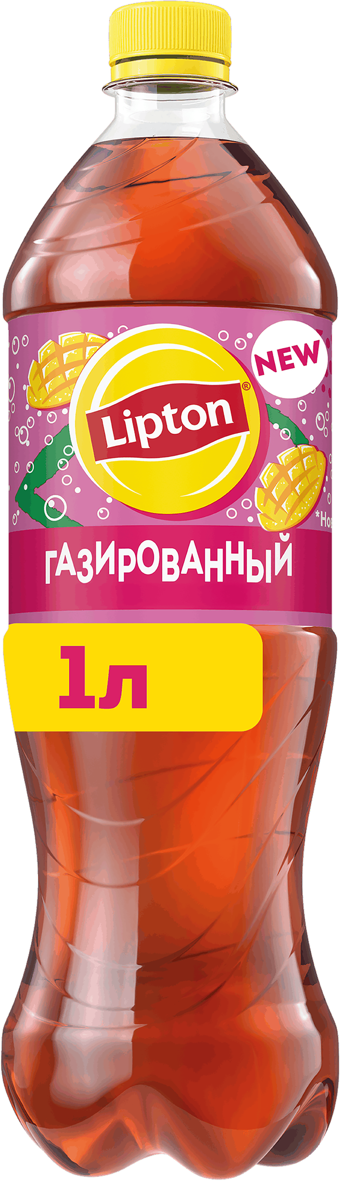 Изображение товара Газированный чай LIPTON Тропический черный с фруктами 1л Изображение товара Газированный чай LIPTON Тропический черный с фруктами 1л