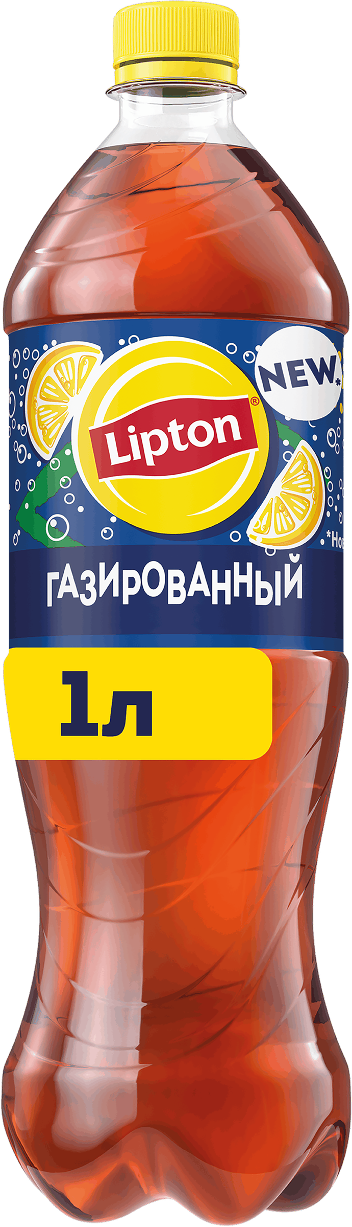 Изображение товара Газированный чай LIPTON Лимонный со вкусом черного чая 1л Изображение товара Газированный чай LIPTON Лимонный со вкусом черного чая 1л