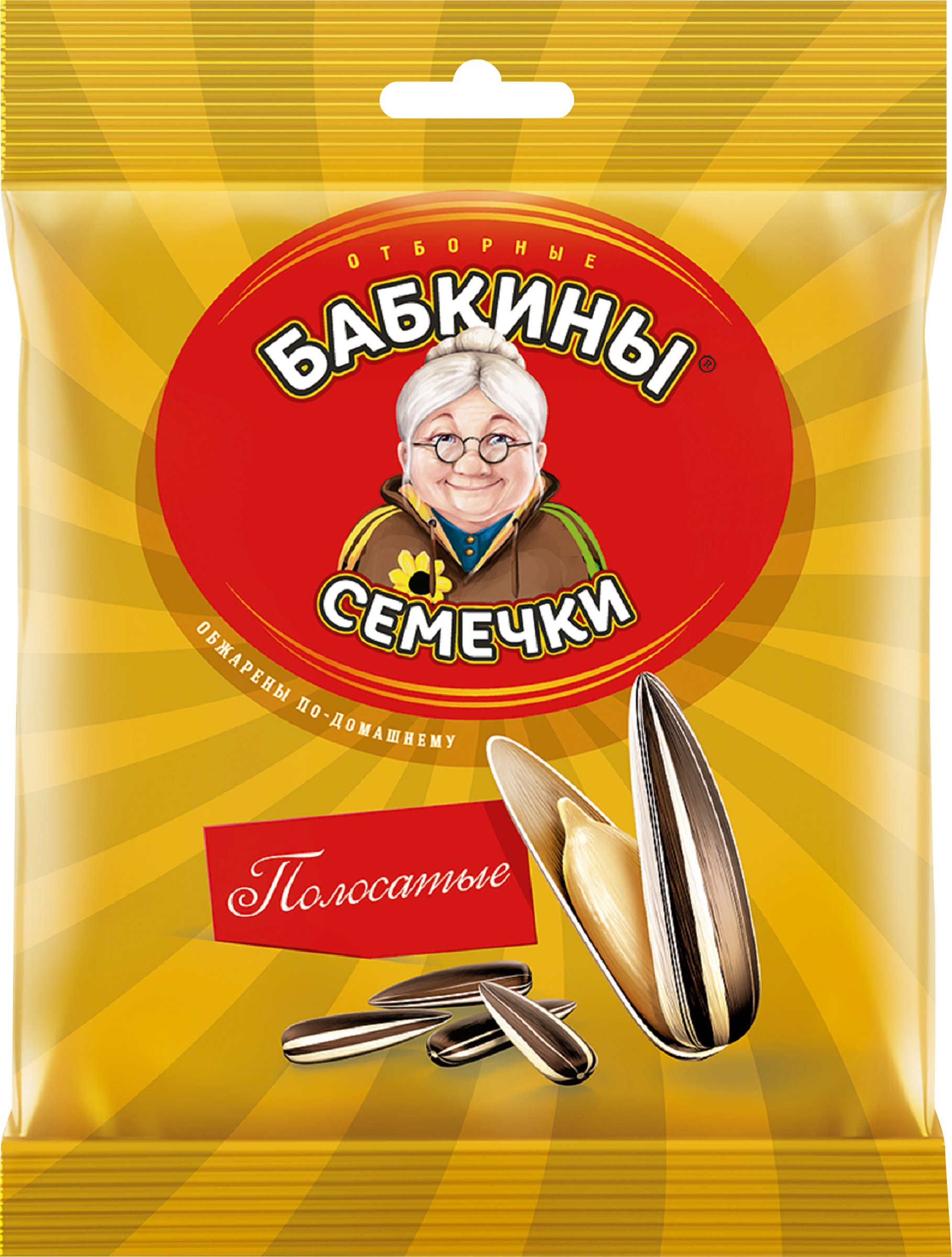 Изображение товара Семечки БАБКИНЫ СЕМЕЧКИ Полосатые жареные, 90г