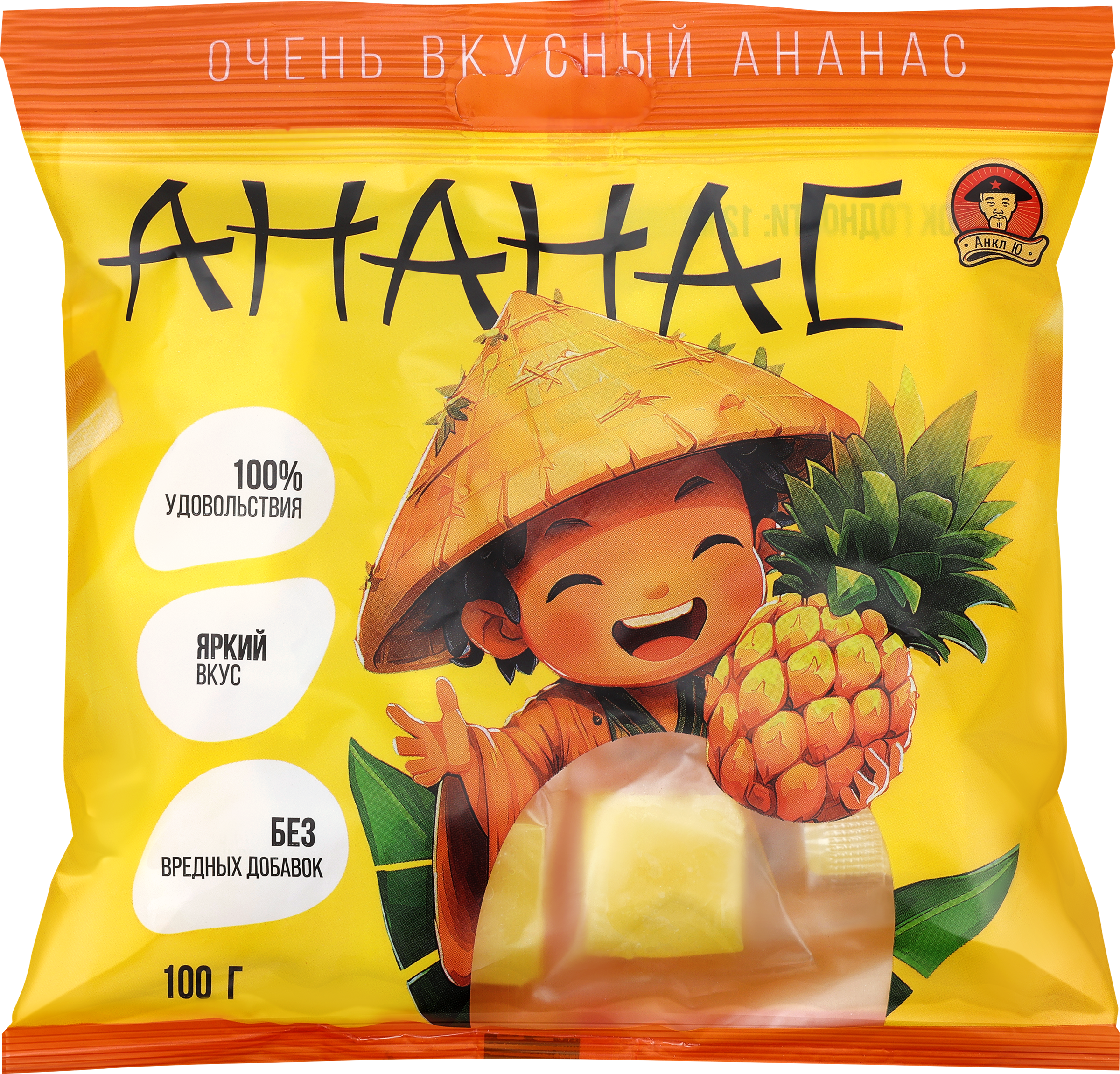 Изображение товара Конфета жевательная АНКЛ Ю Кубик Ананас, 100г Изображение товара Конфета жевательная АНКЛ Ю Кубик Ананас, 100г