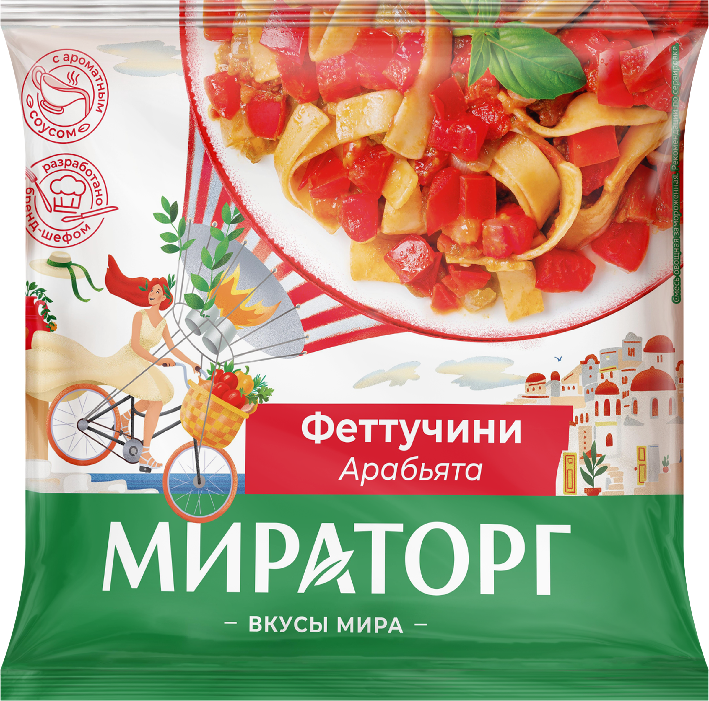 Изображение товара Феттучини МИРАТОРГ Арабьята, 400г