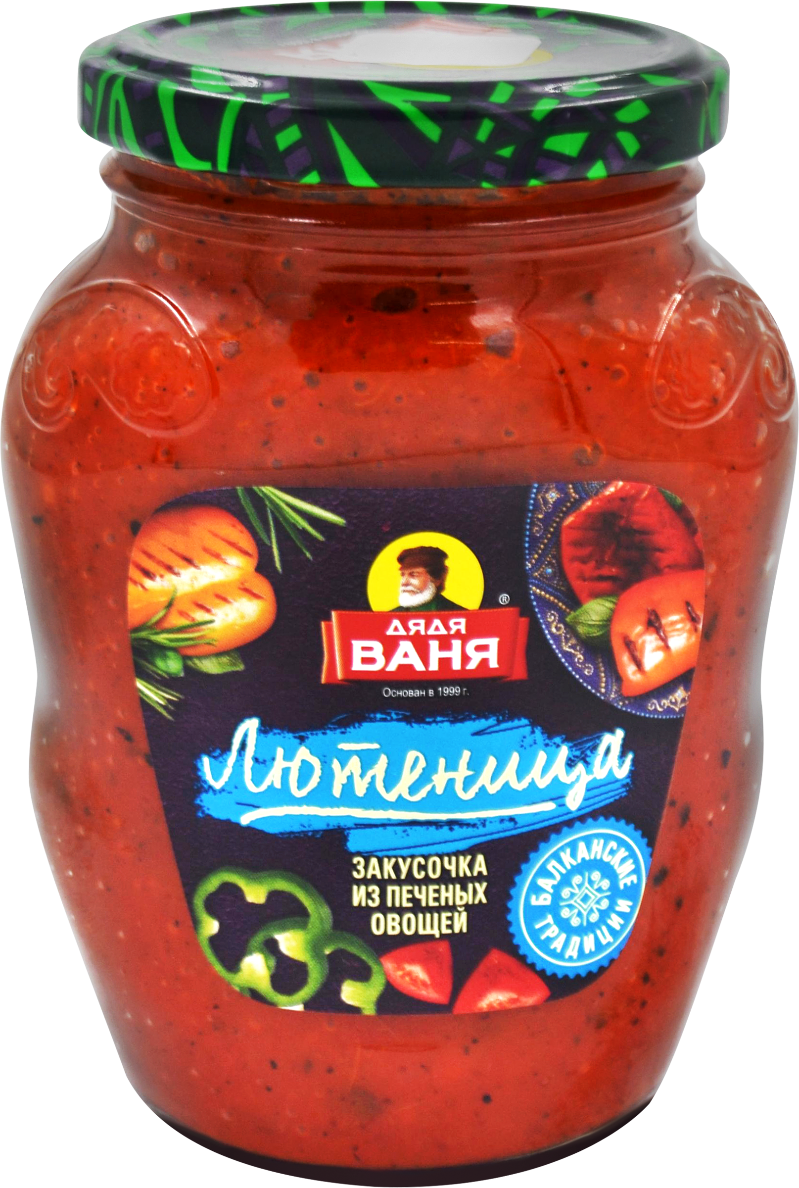Изображение товара Закусочка из печеных овощей ДЯДЯ ВАНЯ Лютеница, 370г Изображение товара Закусочка из печеных овощей ДЯДЯ ВАНЯ Лютеница, 370г