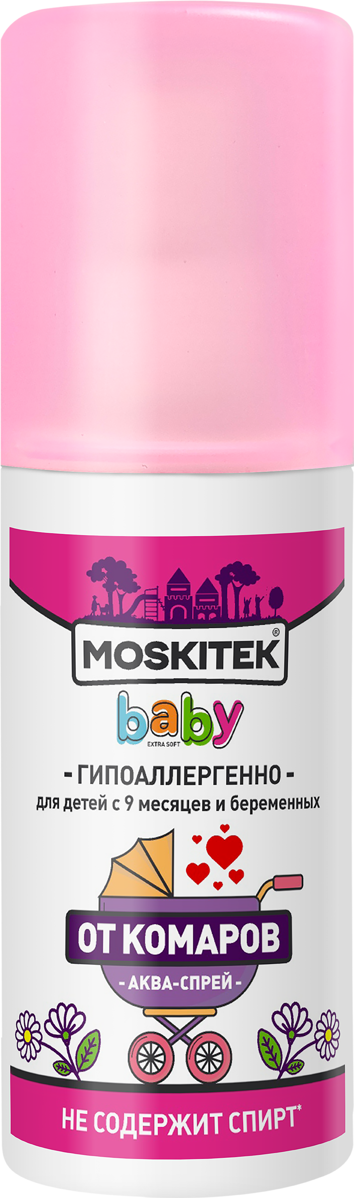 Изображение товара Средство репеллентное от комаров MOSKITEK Бэби Дэта 2в1 аква-спрей, 100 мл Изображение товара Средство репеллентное от комаров MOSKITEK Бэби Дэта 2в1 аква-спрей, 100 мл