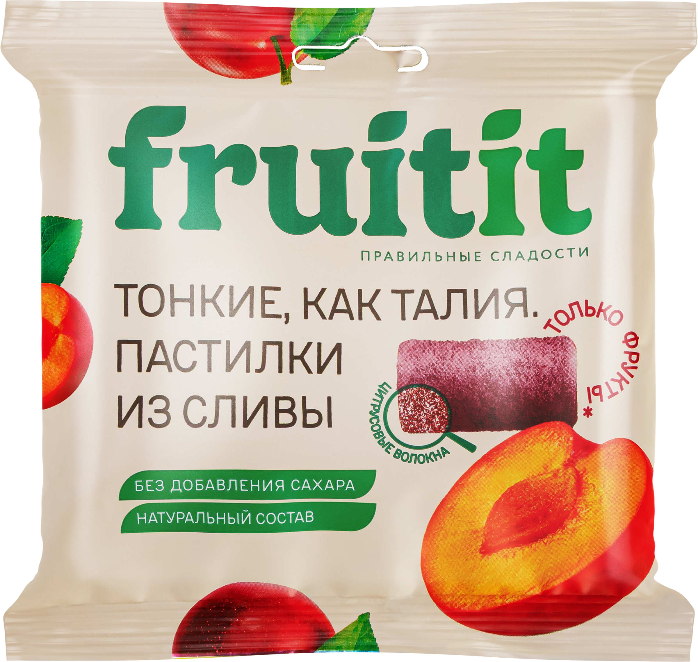 Изображение товара Пастилки фруктовые FRUIT Слива без сахара 70г натуральный вкус полезный перекус
