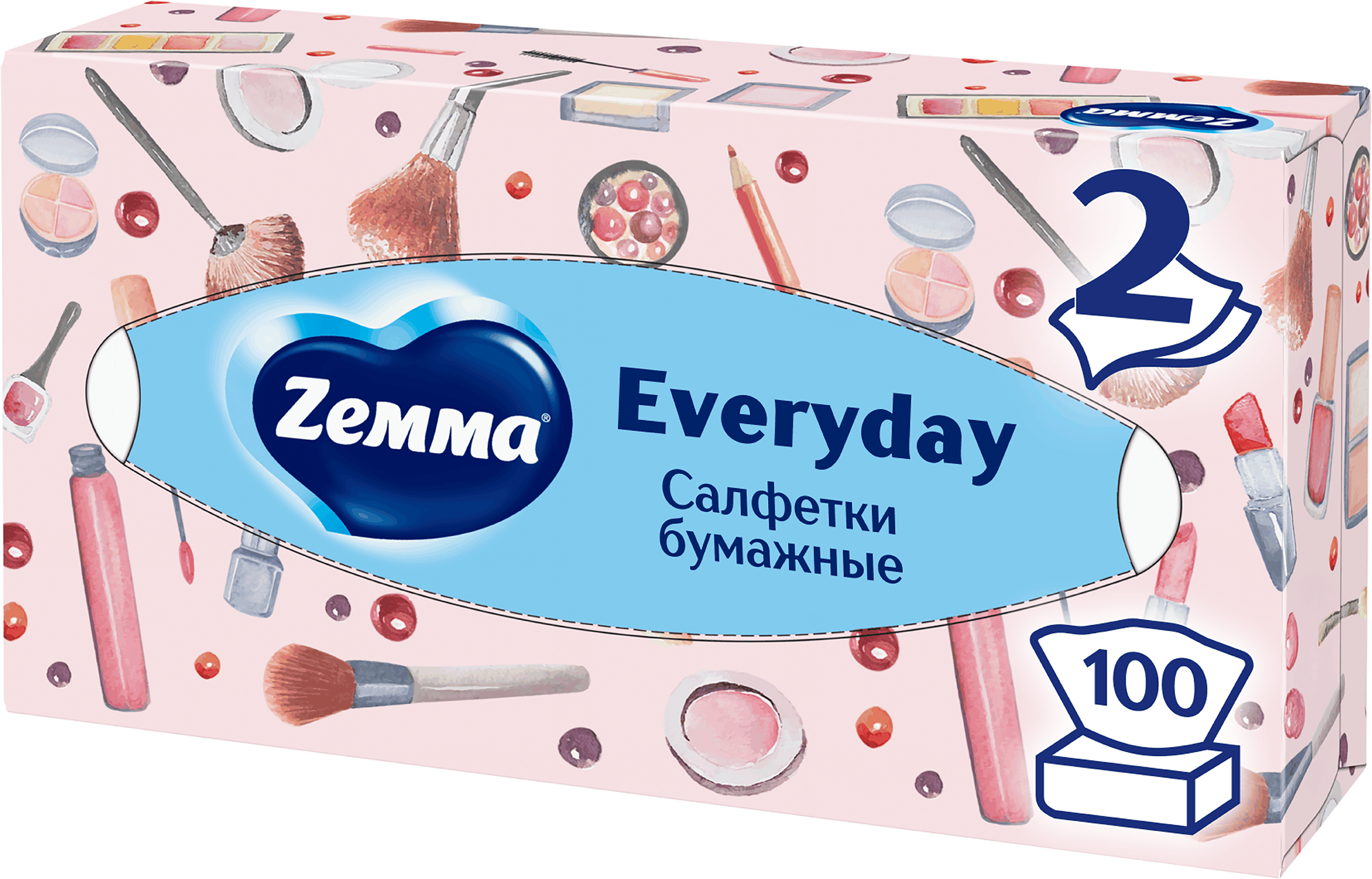 Изображение товара Салфетки бумажные ZEMMA Everyday 2 слоя Изображение товара Салфетки бумажные ZEMMA Everyday 2 слоя