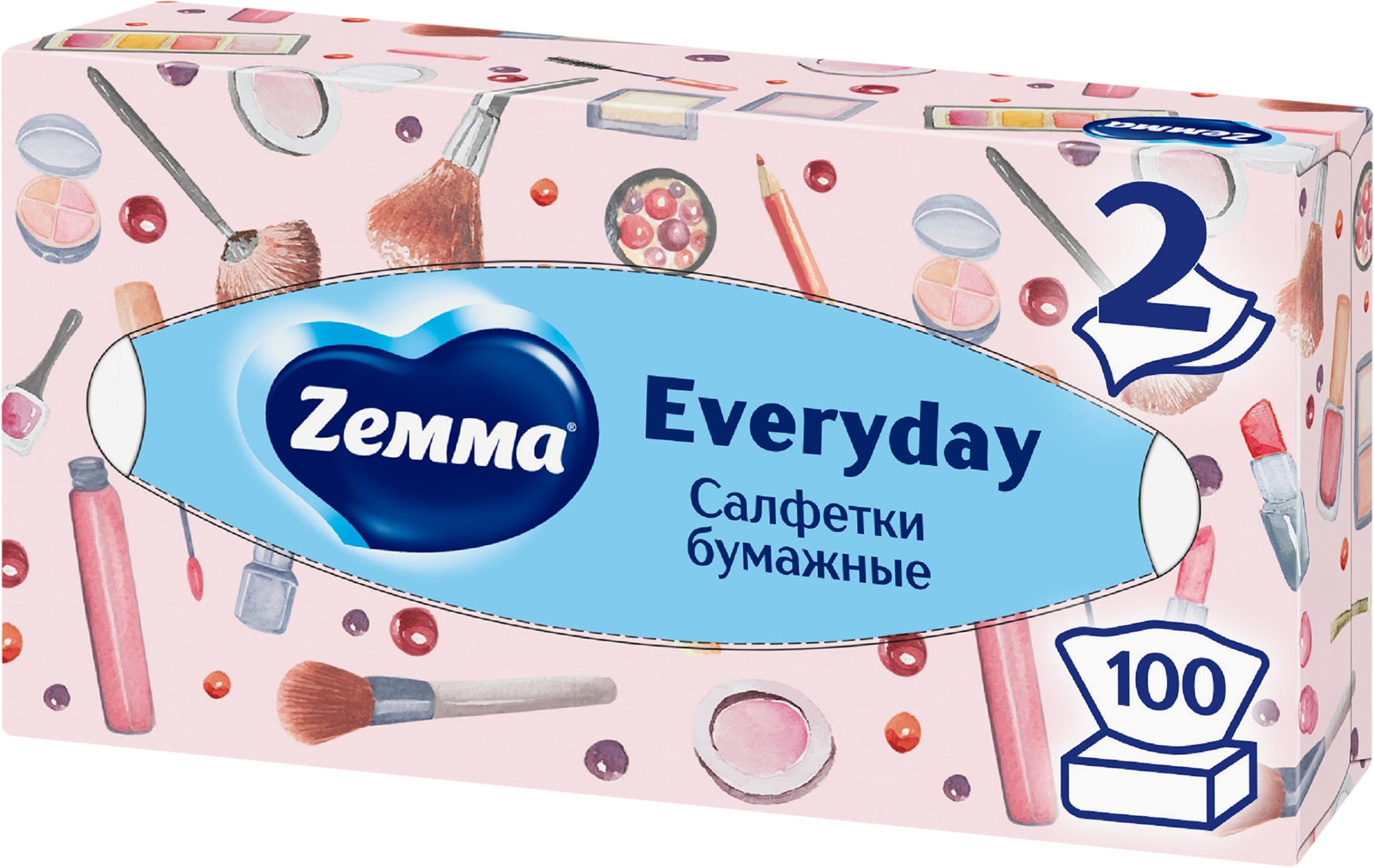 Изображение товара Салфетки бумажные ZEMMA Everyday 2 слоя Изображение товара Салфетки бумажные ZEMMA Everyday 2 слоя