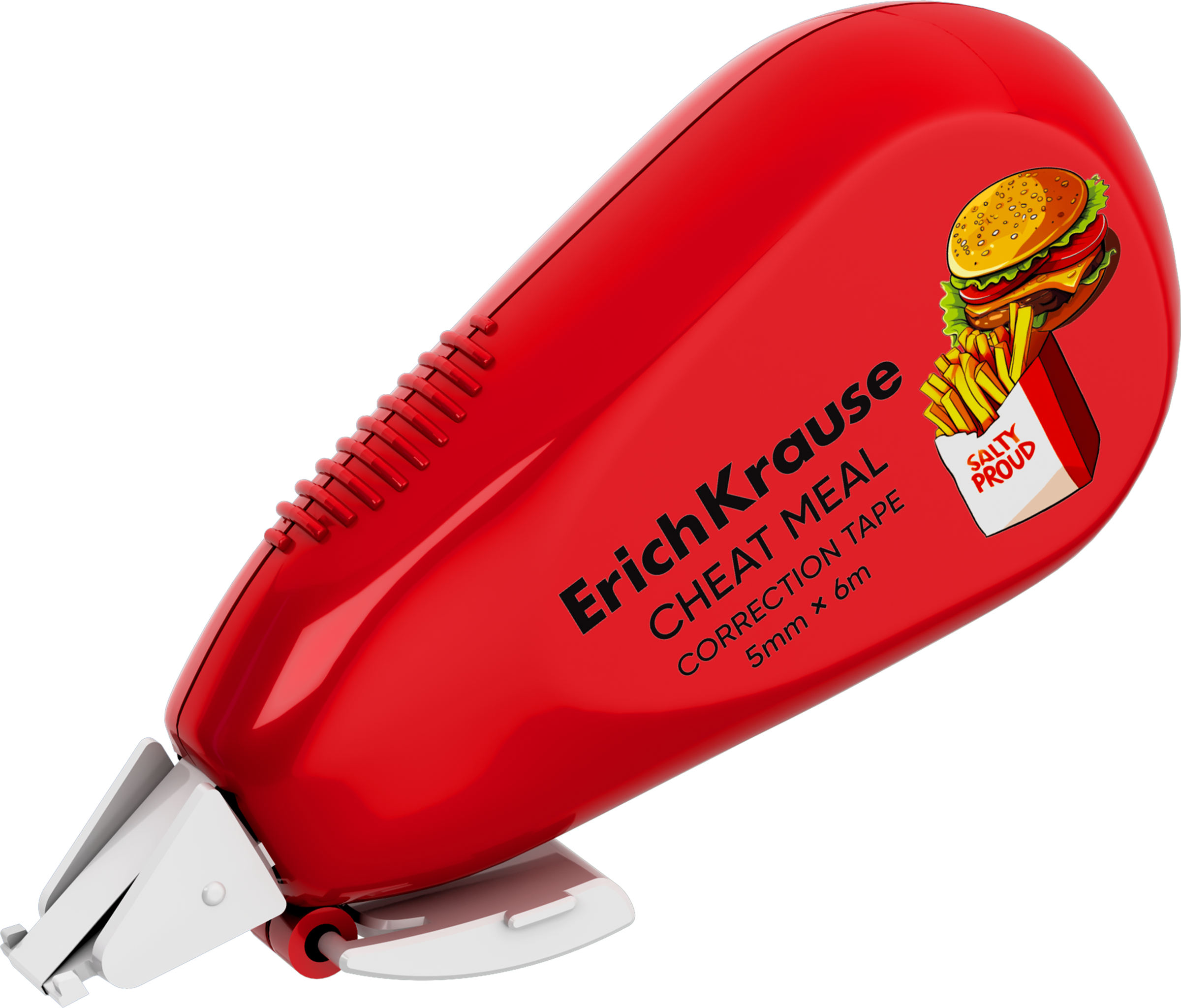 Изображение товара Лента корректирующая ERICHKRAUSE Легкий штрих Культ еды, с крышкой, в ассортименте, 5мм, 6м