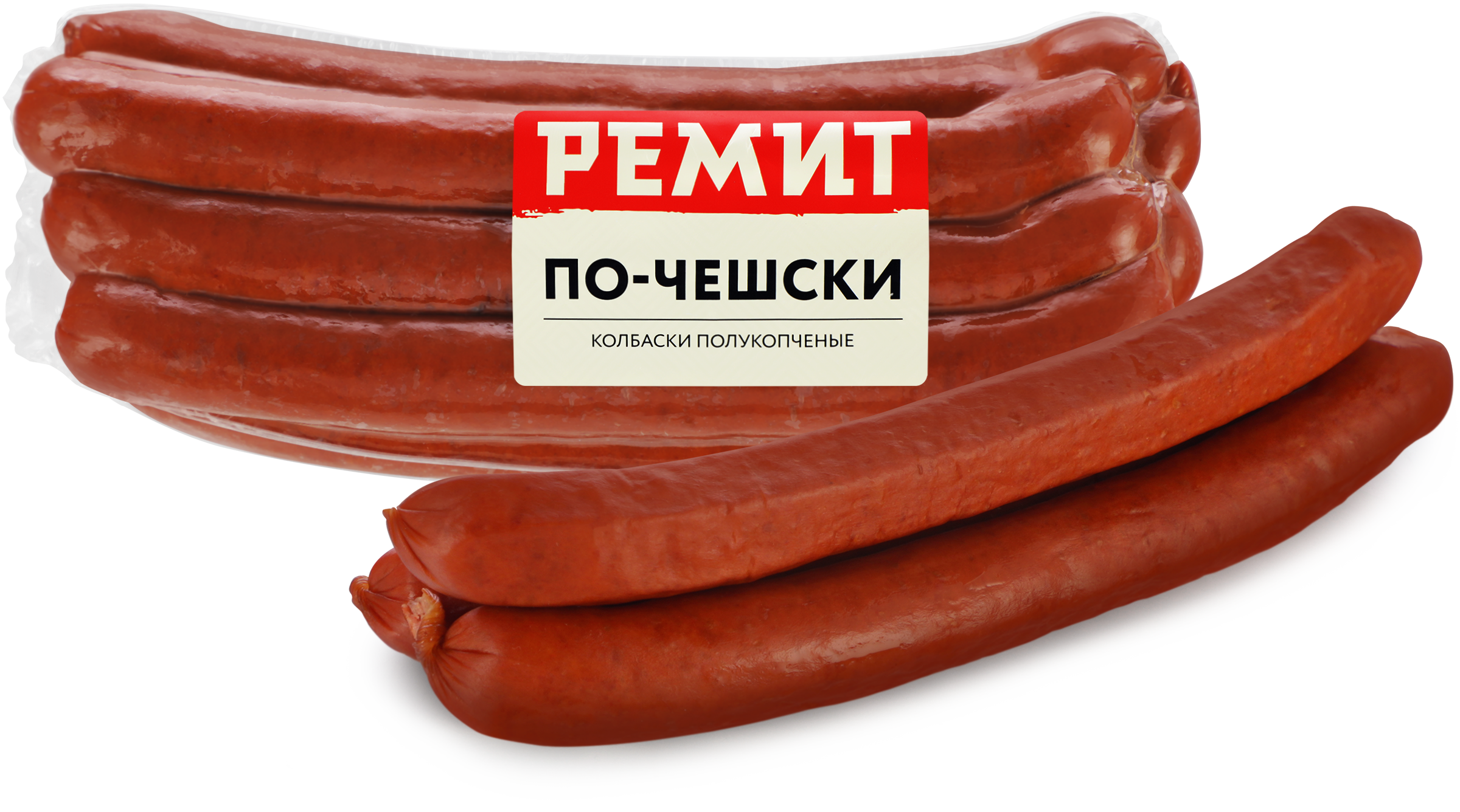 Изображение товара Колбаски РЕМИТ по-Чешски полукопченые с насыщенным вкусом Изображение товара Колбаски РЕМИТ по-Чешски полукопченые с насыщенным вкусом