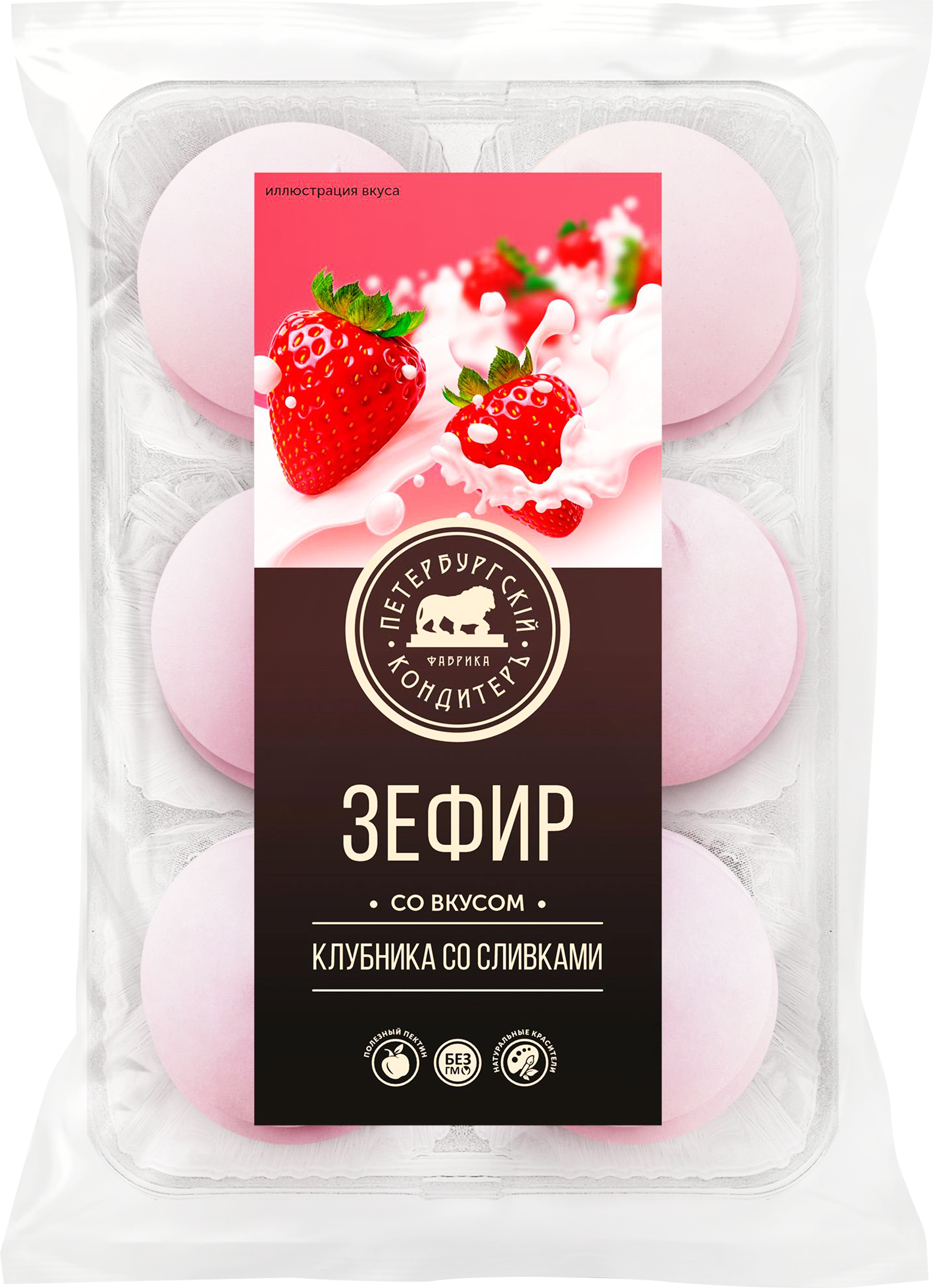 Изображение товара Зефир ПЕТЕРБУРГСКИЙ КОНДИТЕРЪ Клубника со сливками, 300г Изображение товара Зефир ПЕТЕРБУРГСКИЙ КОНДИТЕРЪ Клубника со сливками, 300г