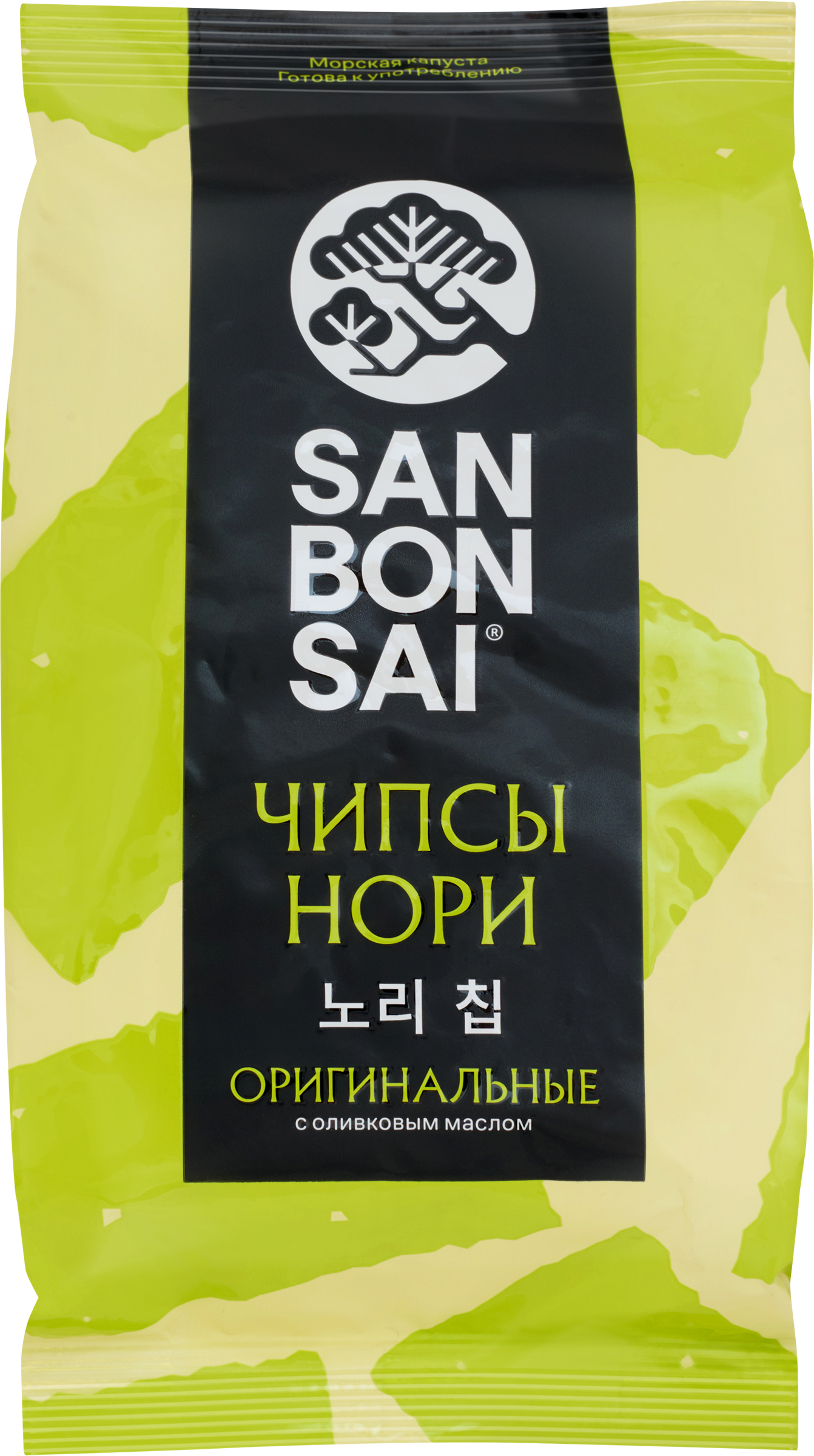 Изображение товара Чипсы нори SANBONSAI Оригинальные, из морских водорослей, 4,5г