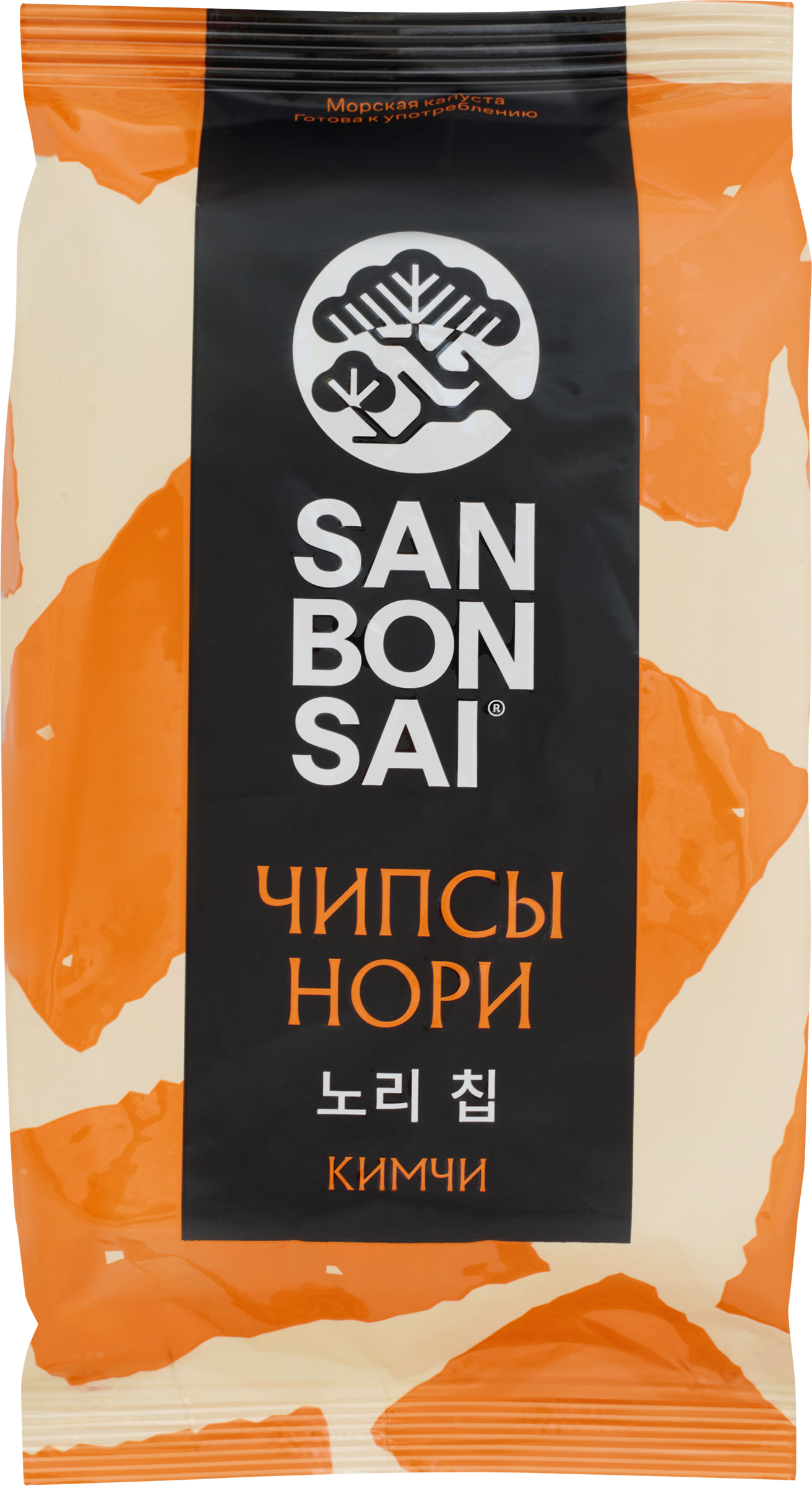 Изображение товара Чипсы нори SANBONSAI Кимчи, из морских водорослей, 4,5г