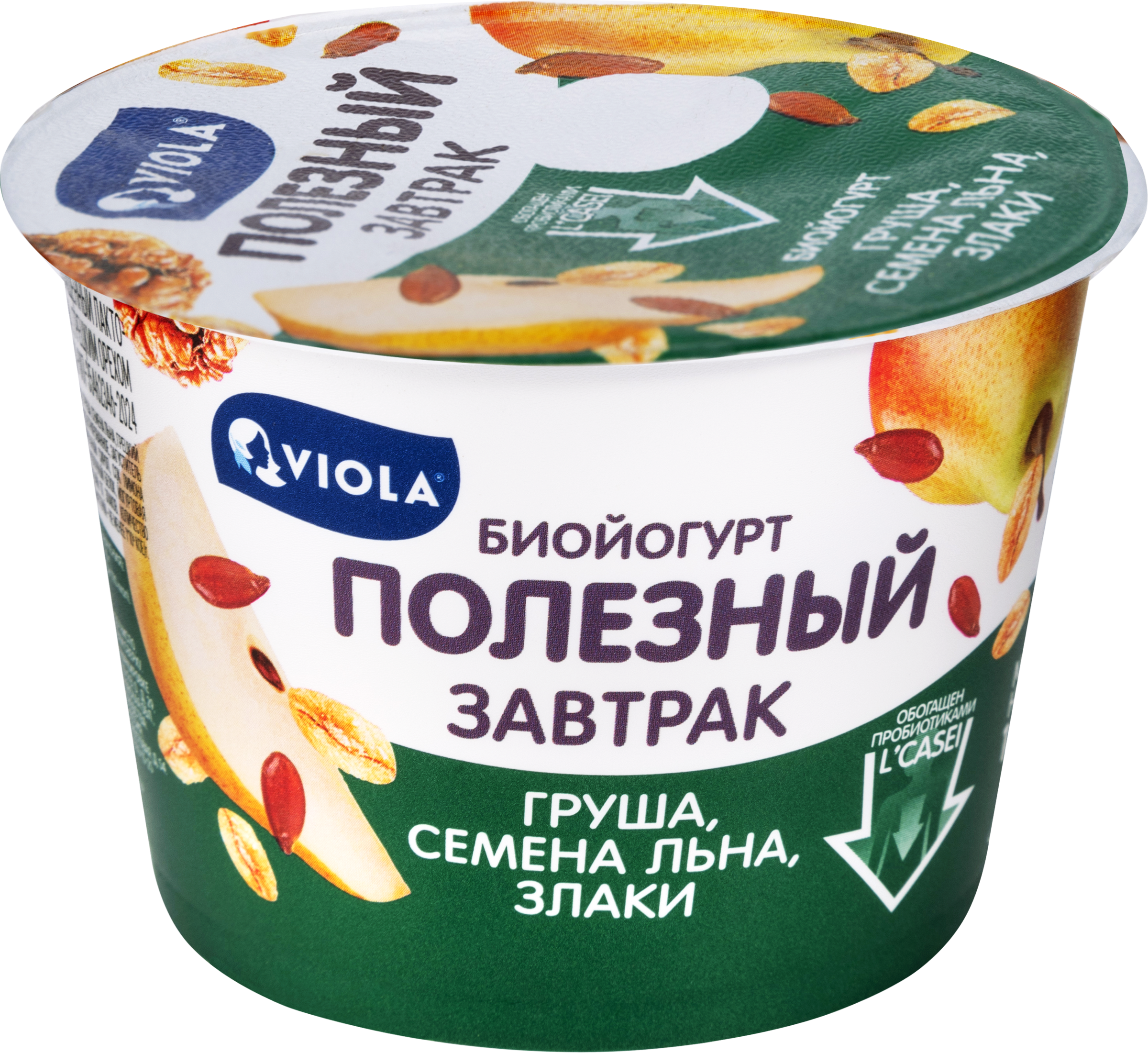 Изображение товара Йогурт VIOLA Полезный завтрак Груша, грецкий орех 5%, без змж, 180г