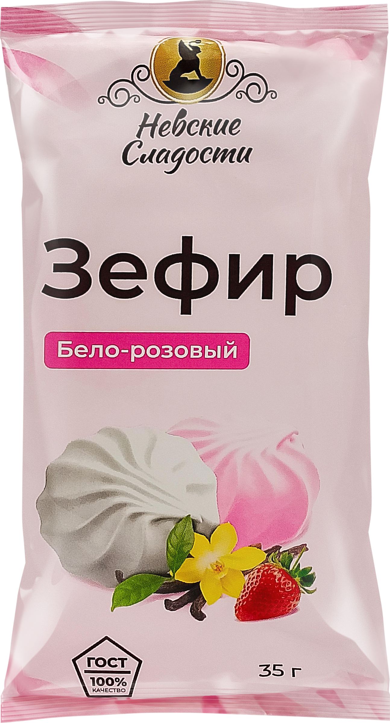 Изображение товара Зефир НЕВСКИЕ СЛАДОСТИ бело-розовый, 35г Изображение товара Зефир НЕВСКИЕ СЛАДОСТИ бело-розовый, 35г