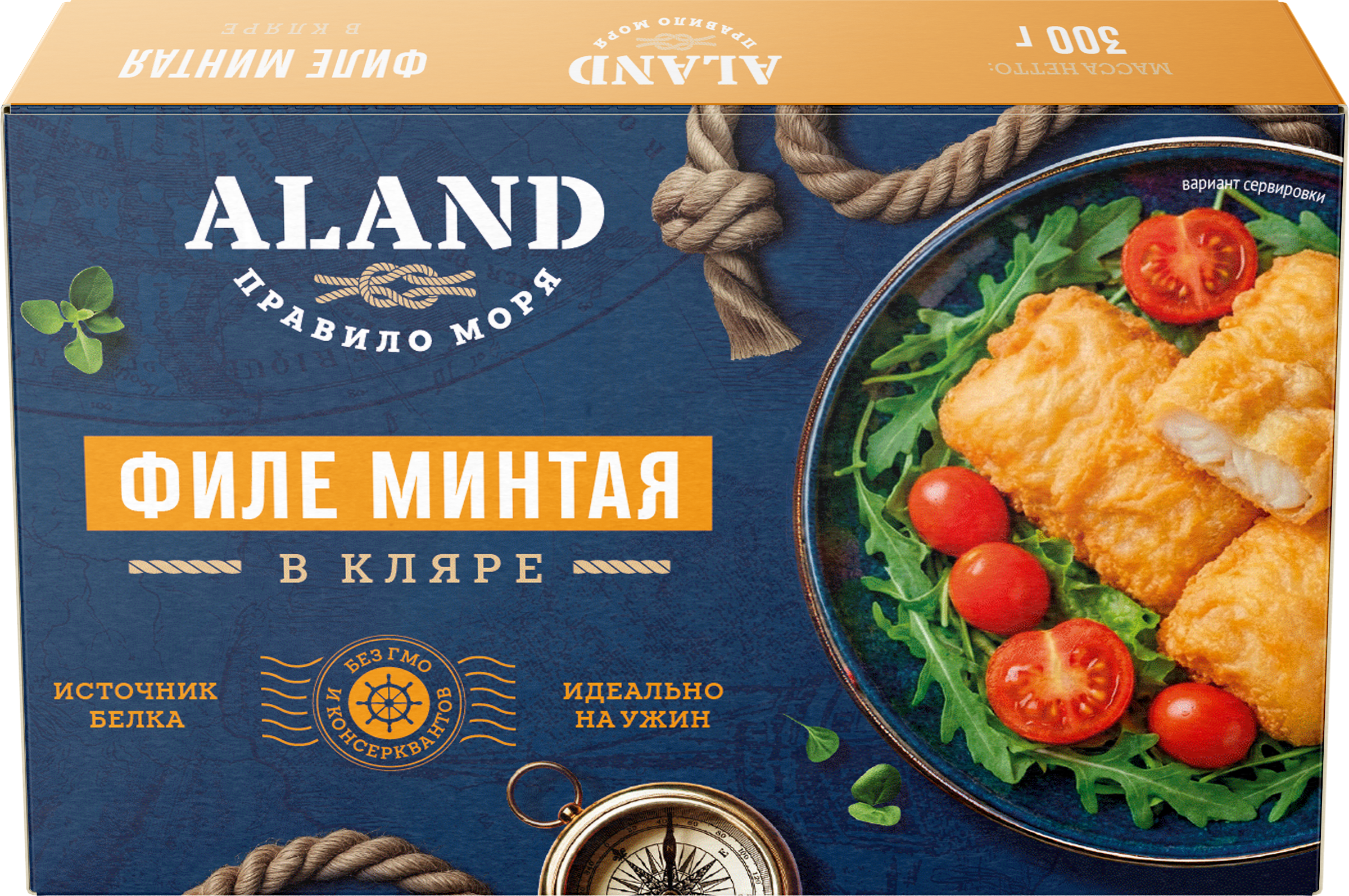Изображение товара Минтай замороженный ALAND филе в кляре, 300г