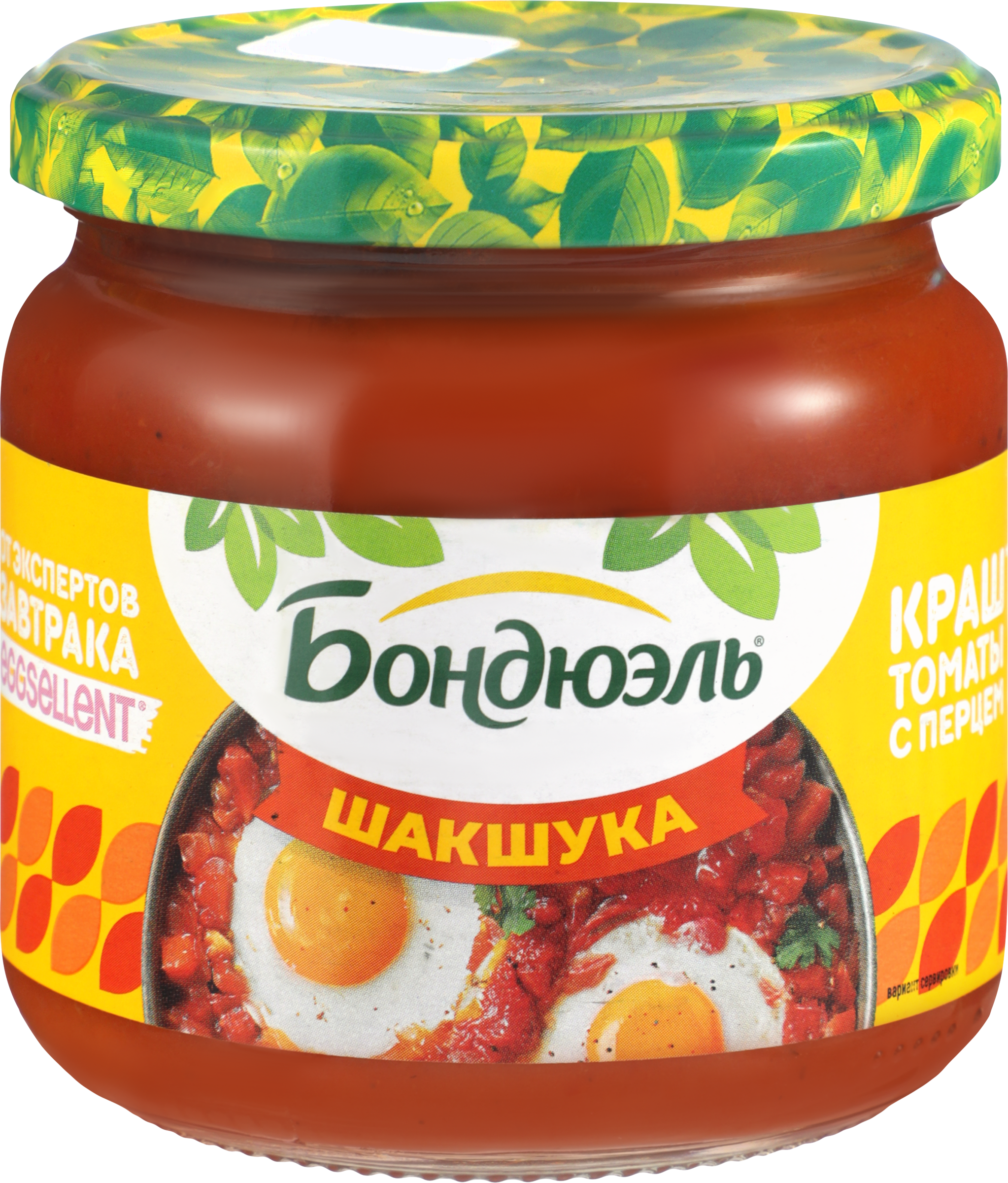 Изображение товара Закуска овощная БОНДЮЭЛЬ Шакшука, с томатами, сладким перцем и специями, 350мл Изображение товара Закуска овощная БОНДЮЭЛЬ Шакшука, с томатами, сладким перцем и специями, 350мл