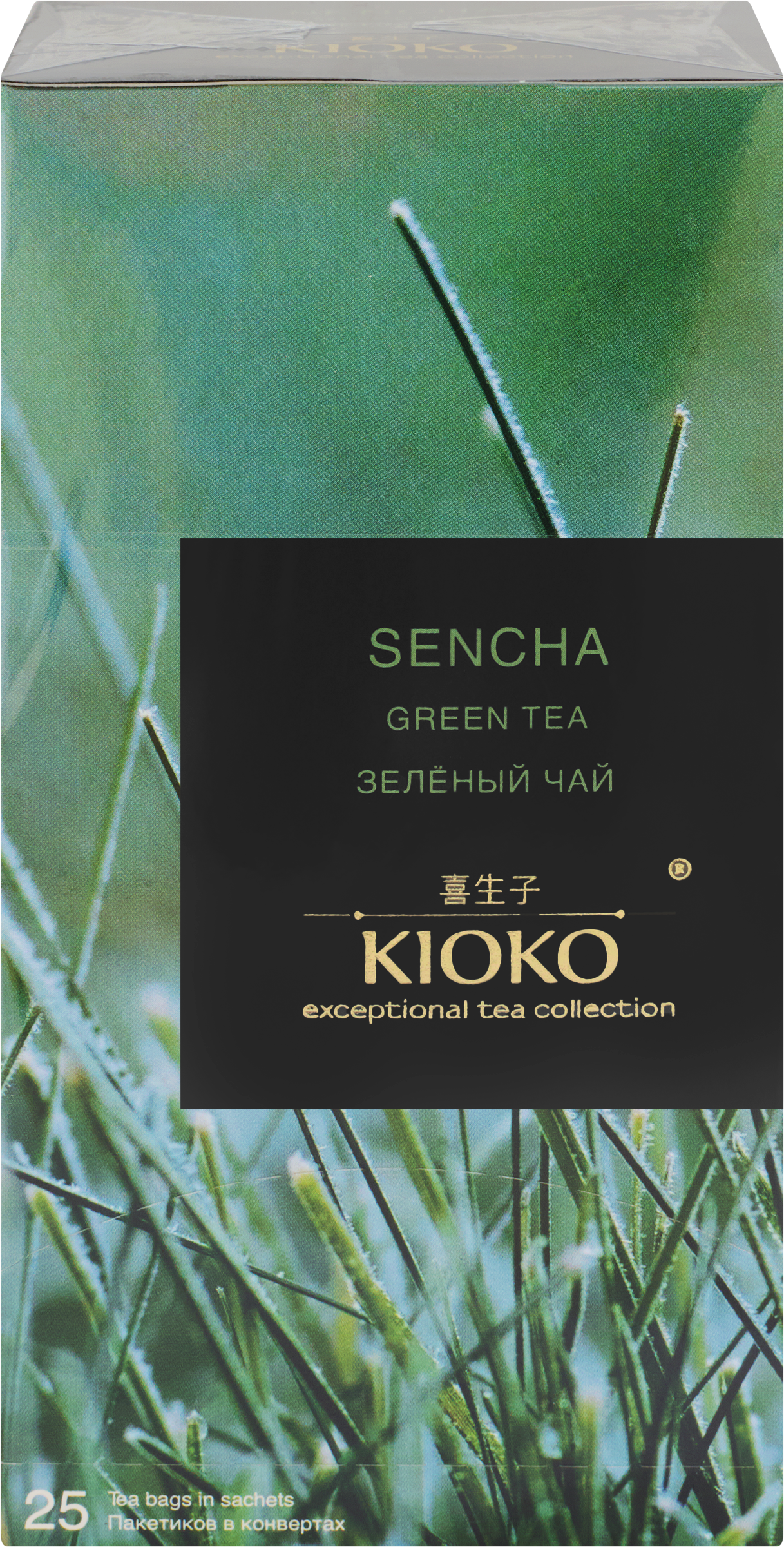 Изображение товара Зеленый чай KIOKO Сенча в пакетиках, освежающий и бодрящий Изображение товара Зеленый чай KIOKO Сенча в пакетиках, освежающий и бодрящий