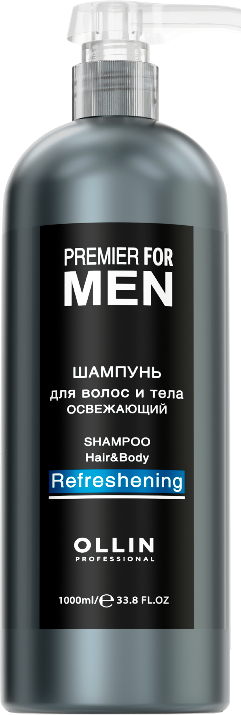 Изображение товара Шампунь OLLIN Men Освежающий, д/волос и тела