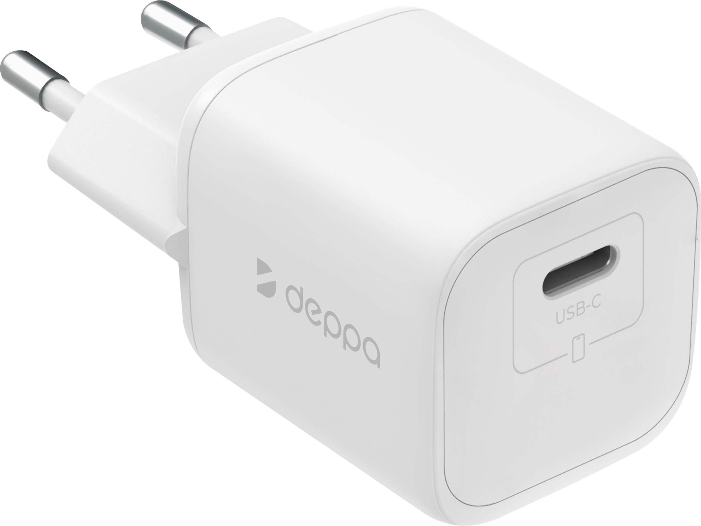 Изображение товара Сетевое зарядное устройство DEPPA USB-C 20W GaN PD 3.0 QC 4.0+ для быстрой зарядки Изображение товара Сетевое зарядное устройство DEPPA USB-C 20W GaN PD 3.0 QC 4.0+ для быстрой зарядки