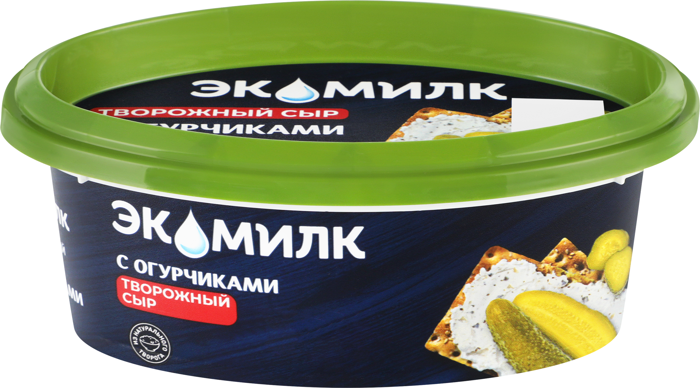 Изображение товара Творожный продукт ЭКОМИЛК с огурчиками 60% - натуральное и полезное питание