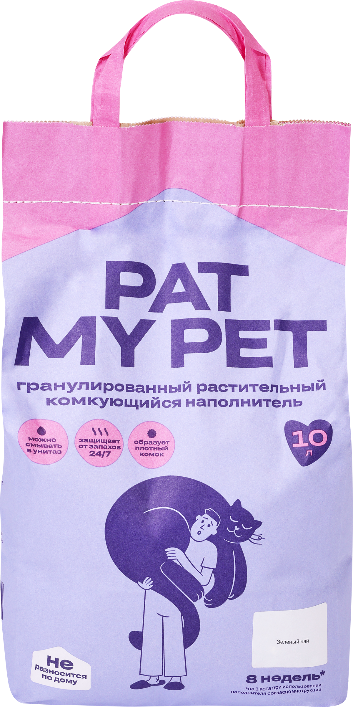 Изображение товара Наполнитель для кошачьего туалета PAT MY PET Тофу зеленый чай 10 л Изображение товара Наполнитель для кошачьего туалета PAT MY PET Тофу зеленый чай 10 л
