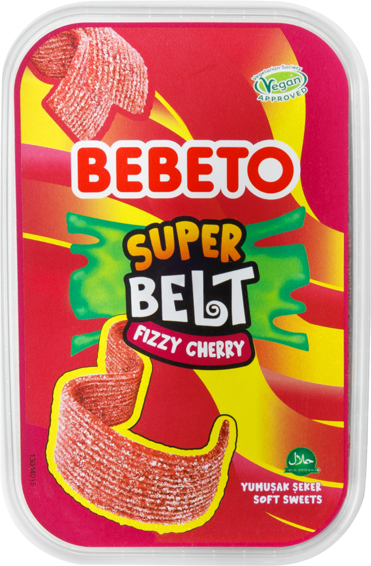 Изображение товара Жевательный мармелад BEBETO Super Belt Fizzy Cherry с вишневым вкусом 400г Изображение товара Жевательный мармелад BEBETO Super Belt Fizzy Cherry с вишневым вкусом 400г