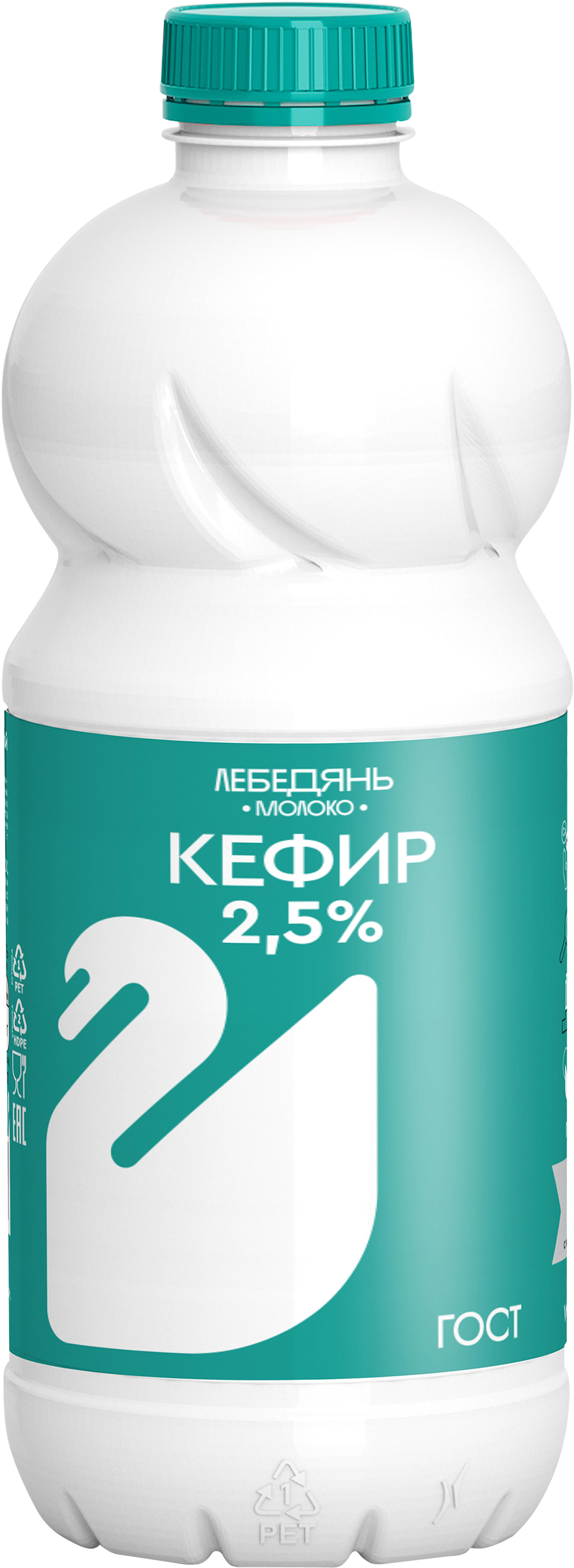 Изображение товара Кефир ЛЕБЕДЯНЬМОЛОКО 2,5%, без змж, 900г