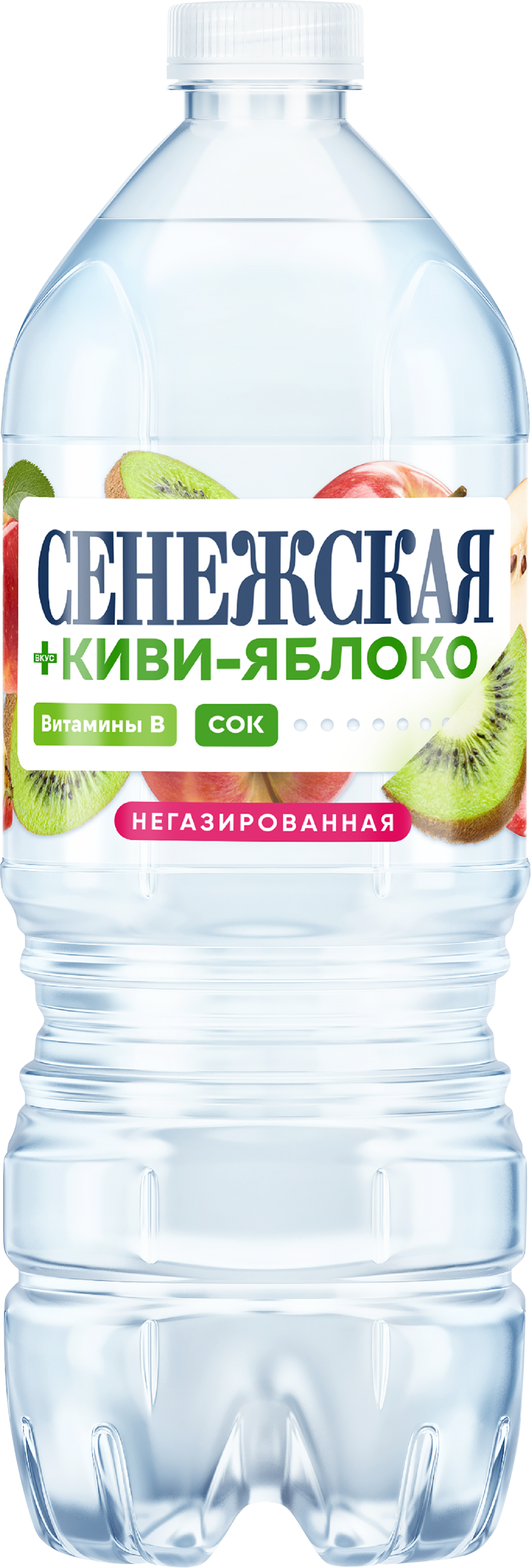 Изображение товара Напиток СЕНЕЖСКАЯ со вкусом Киви-яблоко негазированный, 1л