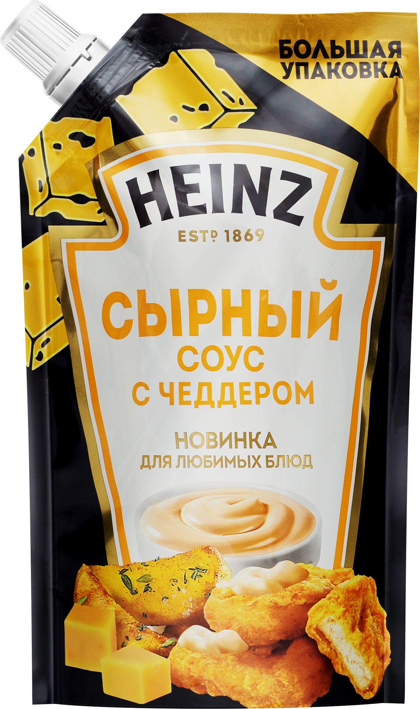 Изображение товара Соус HEINZ Сырный, с чеддером, 300г
